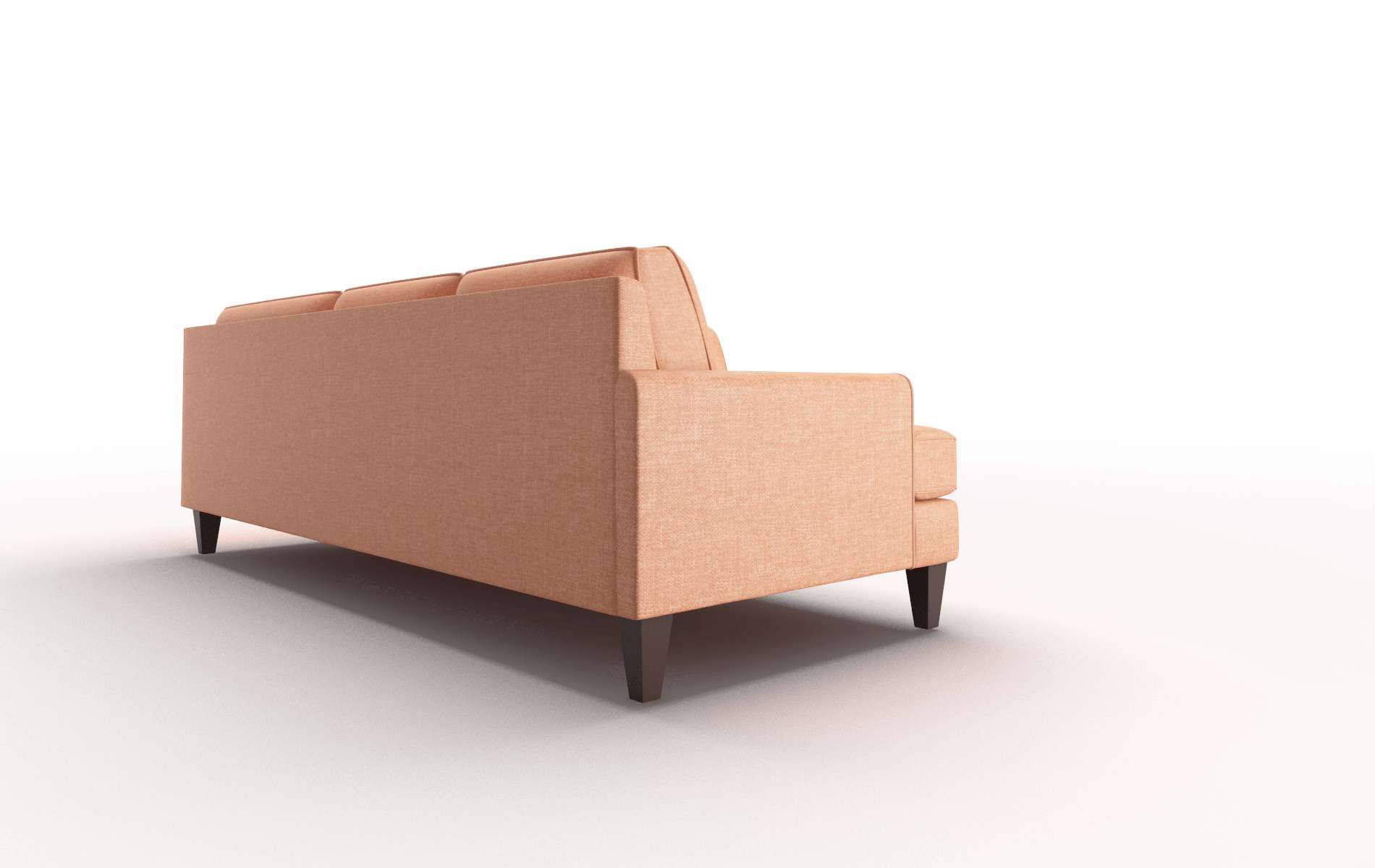 Naples Keylargo Terracotta Sectional espresso legs 3