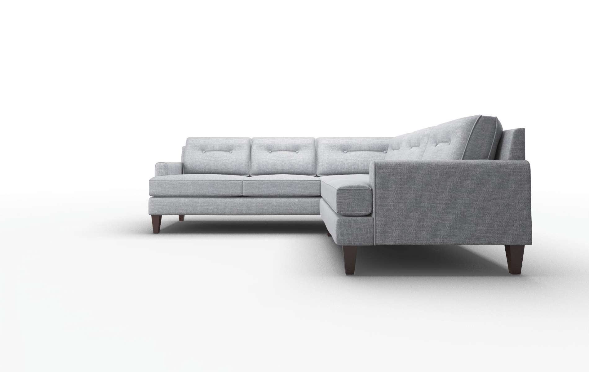 Naples Lana Ash Sectional espresso legs 5