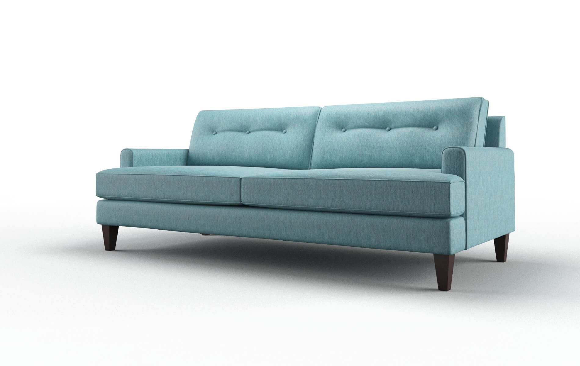 Naples Lana Peacock Sofa espresso legs 4