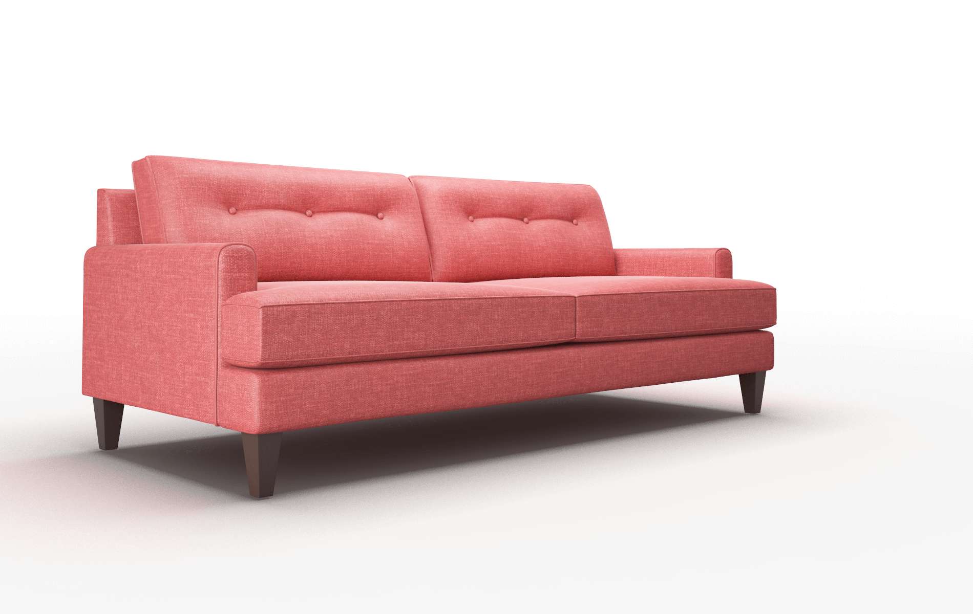 Naples Leslie Poppy Sofa espresso legs 2