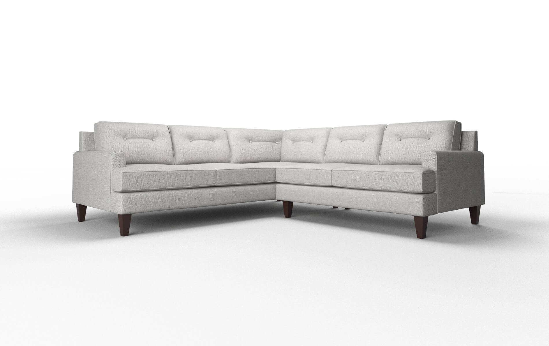 Naples Malibu Dove Sectional espresso legs 1