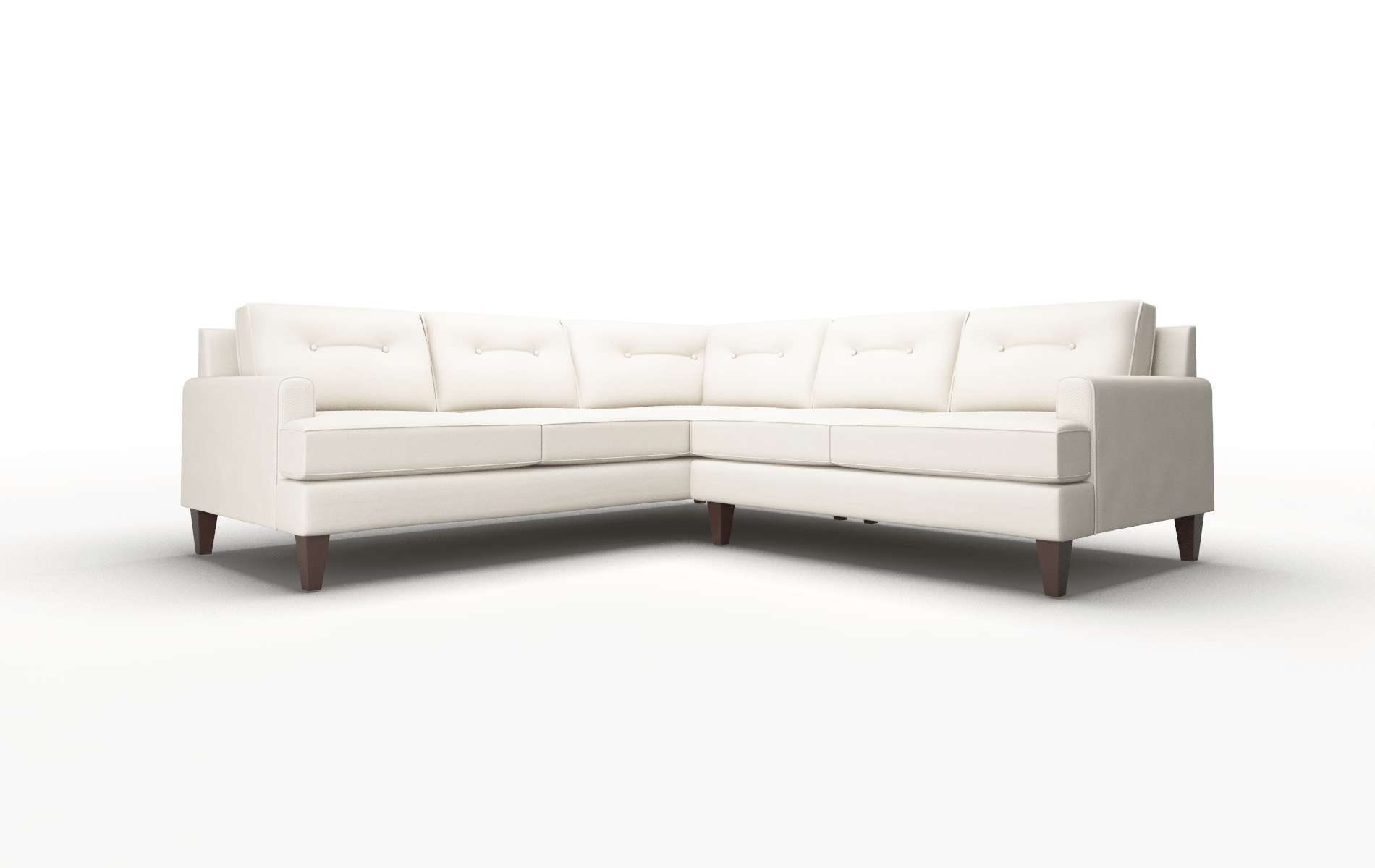 Naples Malibu linen Sectional Espresso Legs  1