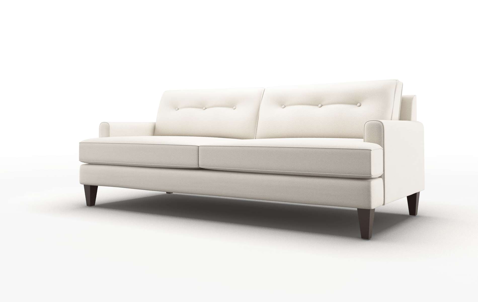 Naples Malibu Linen Sofa espresso legs 4