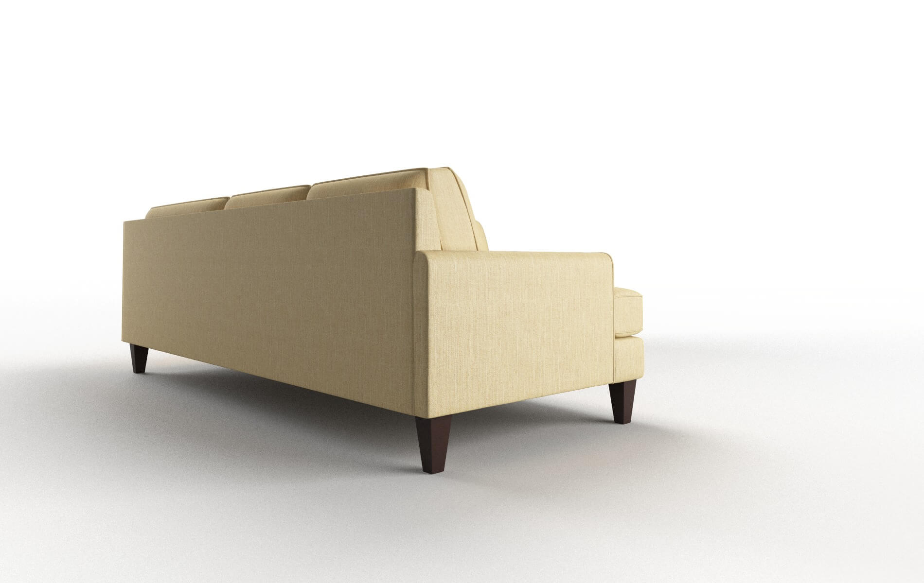 Naples Malibu Maize Sectional espresso legs 3