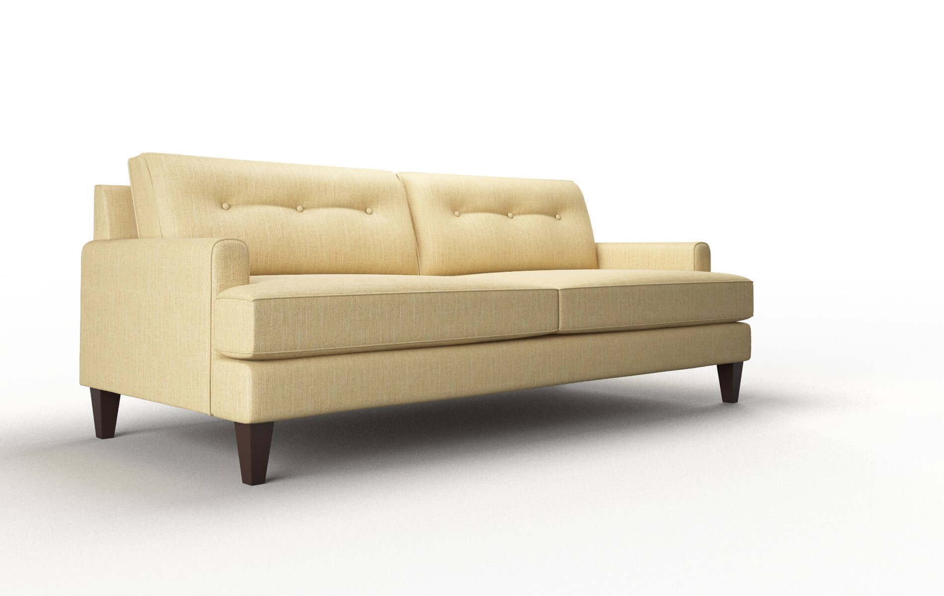 Naples Malibu Maize Sofa espresso legs 2