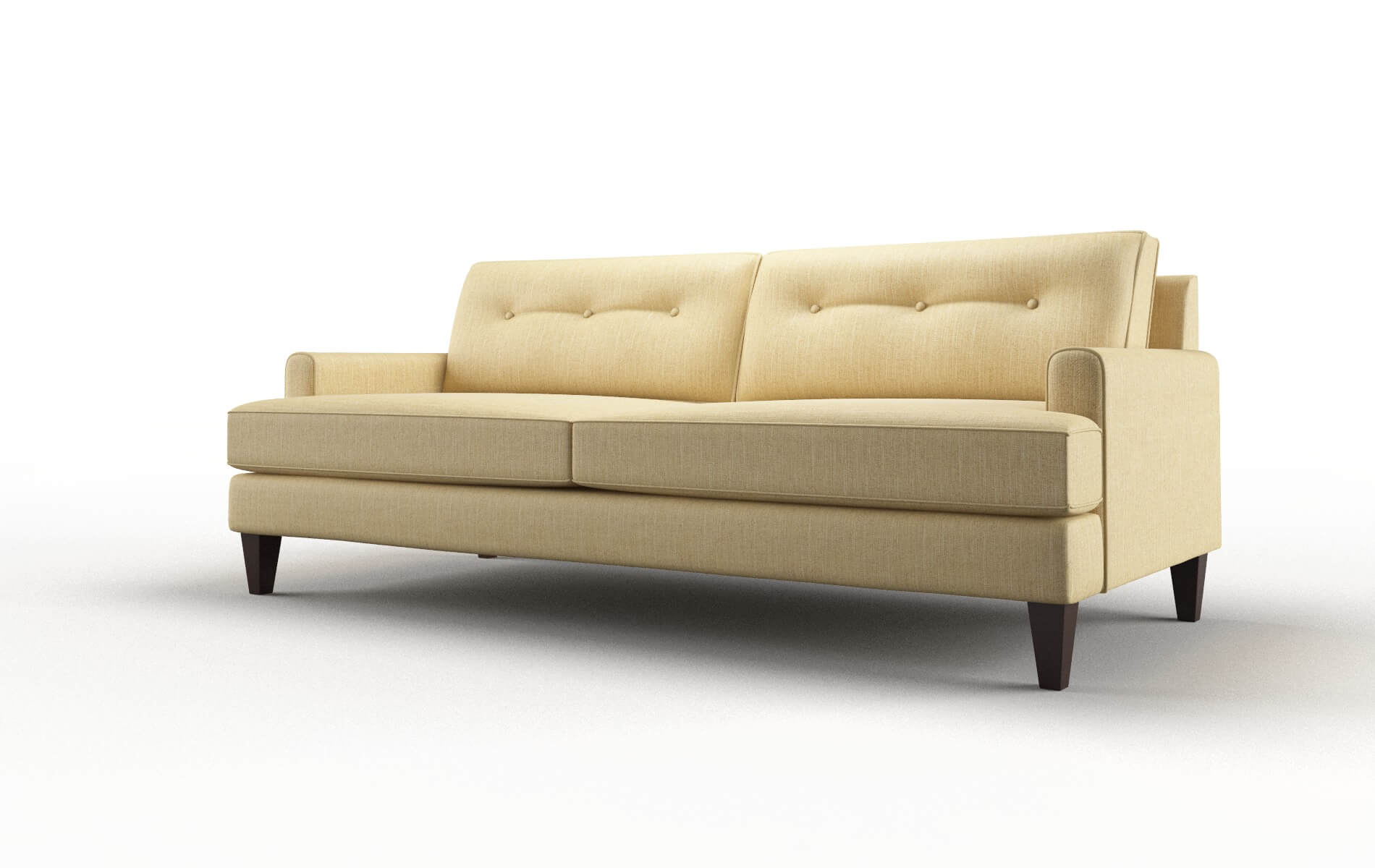 Naples Malibu Maize Sofa espresso legs 4