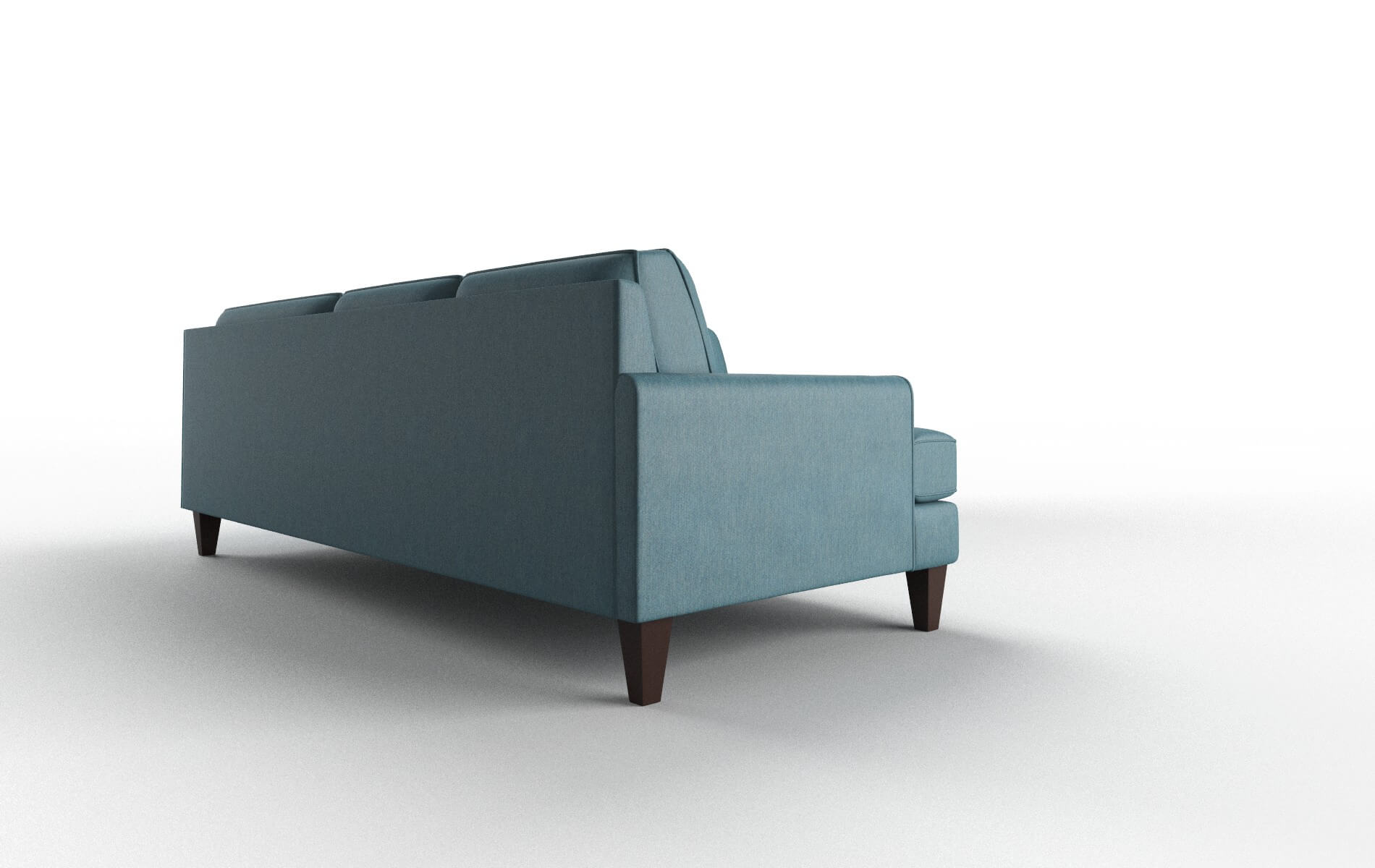 Naples Merit Peacock Sectional espresso legs 3