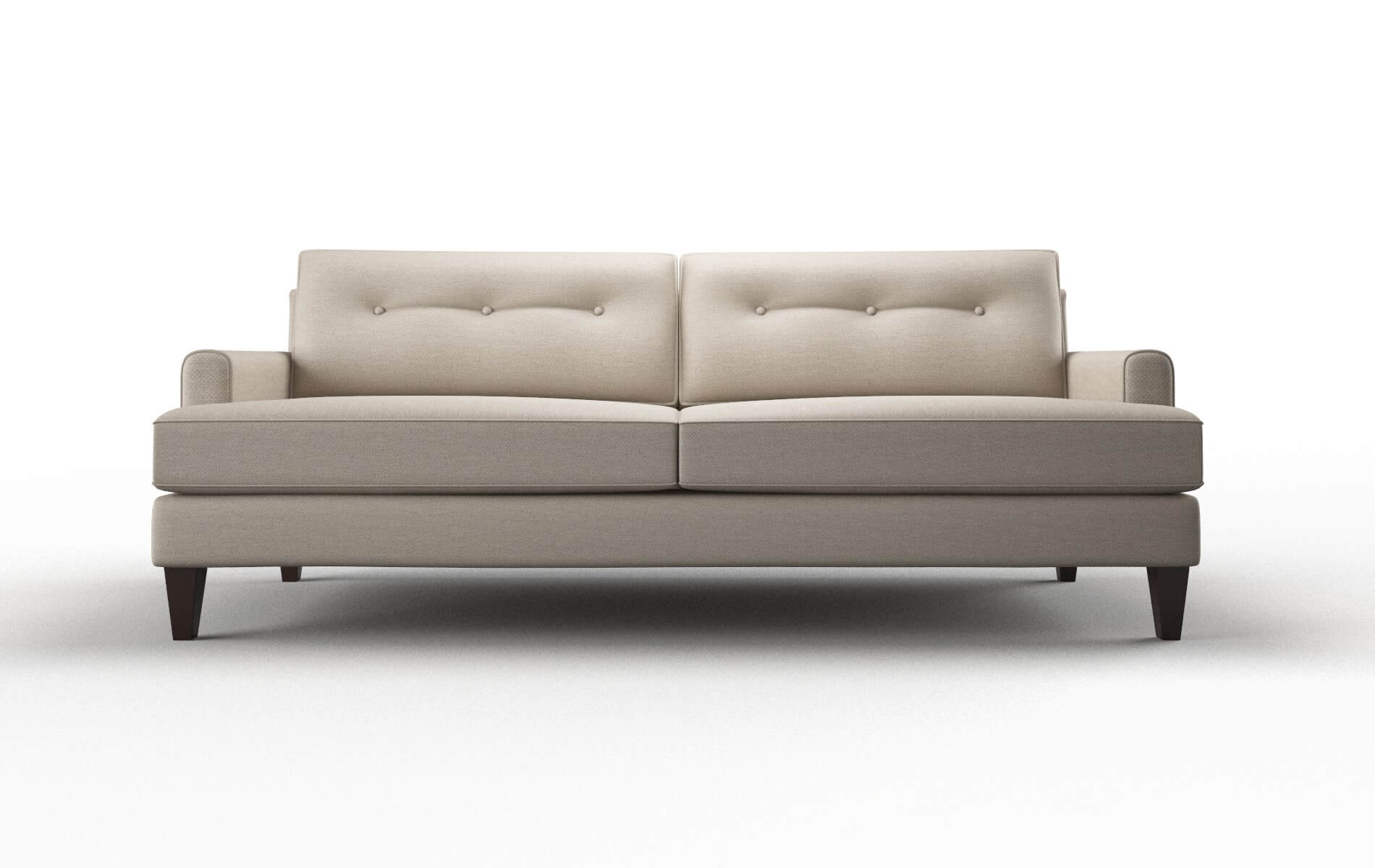 Naples Naples Almond Sofa espresso legs 1