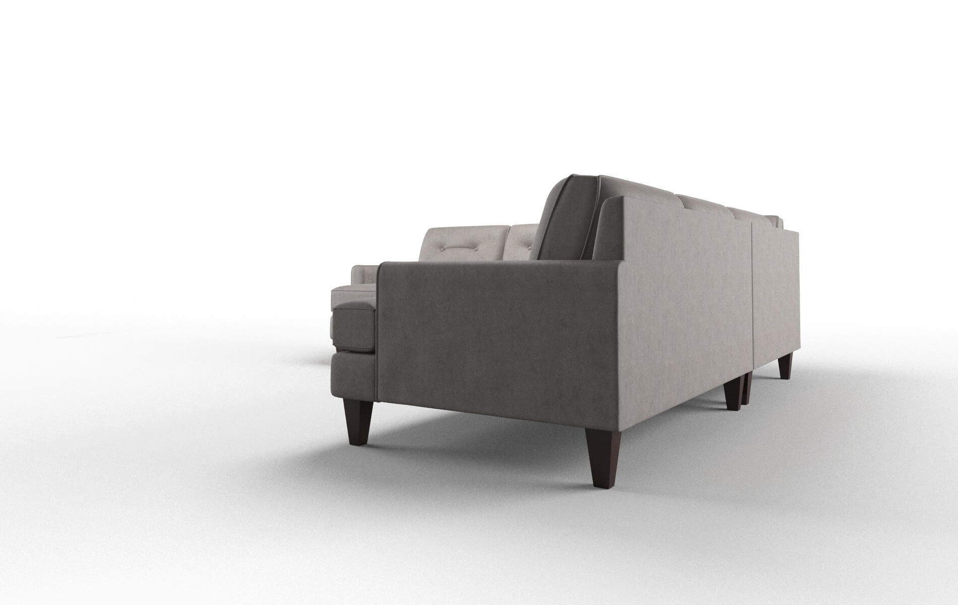 Naples Noble Otter Sectional espresso legs 4