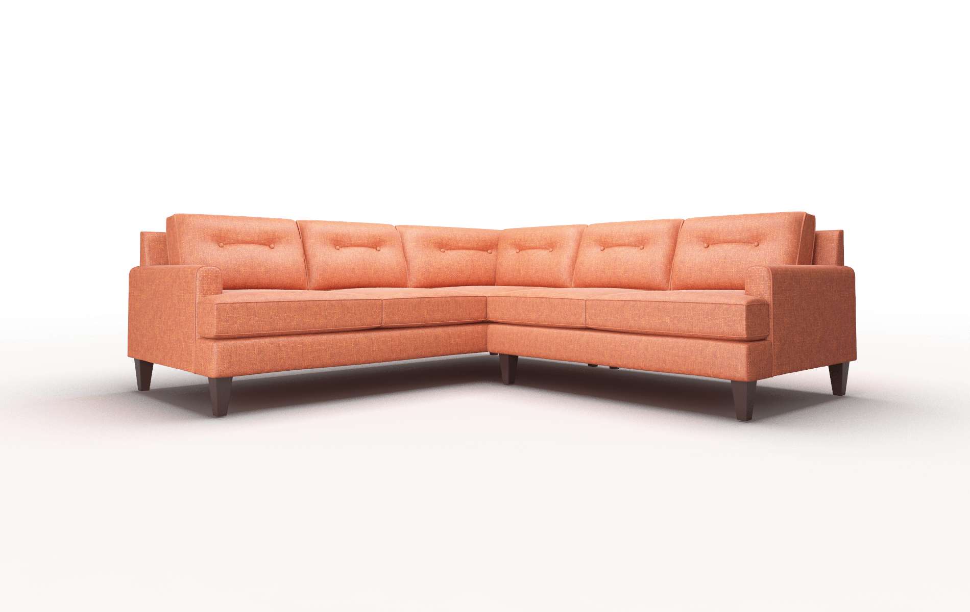 Naples Notion Tang Sectional espresso legs