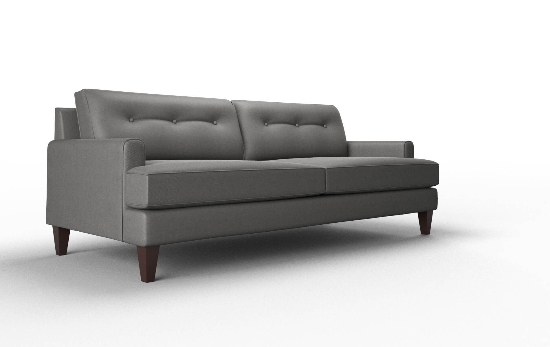 Naples Oakley Charcoal Sofa espresso legs 2