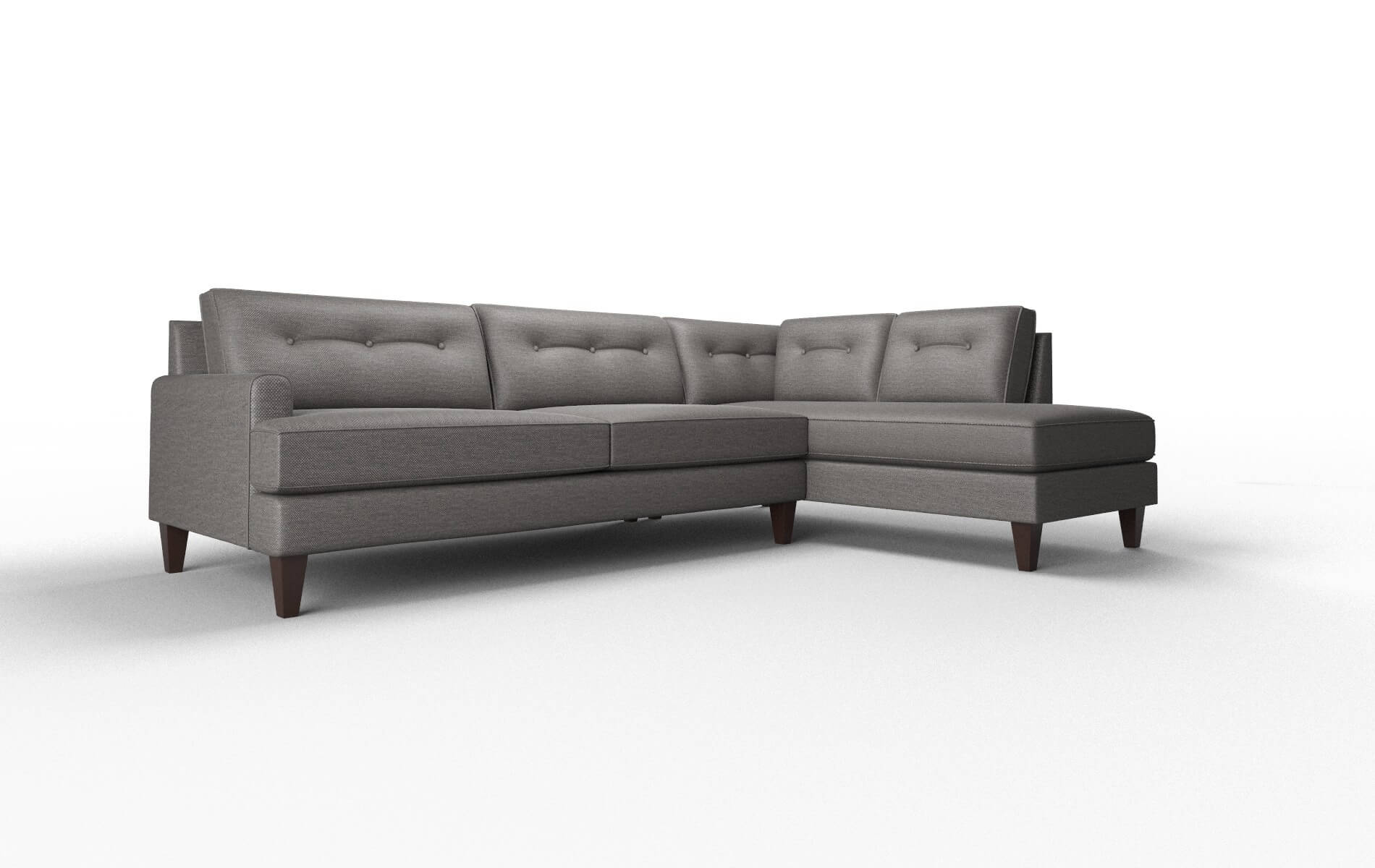 Naples Oscar Charcoal Panel espresso legs 2