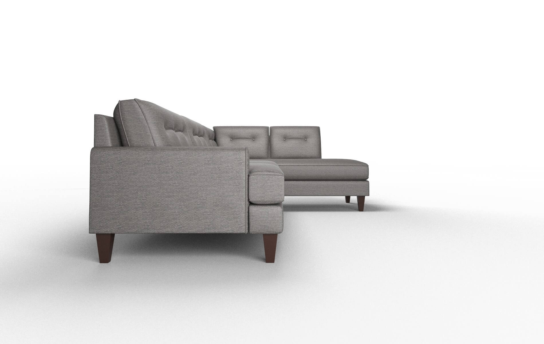 Naples Oscar Charcoal Panel espresso legs 3