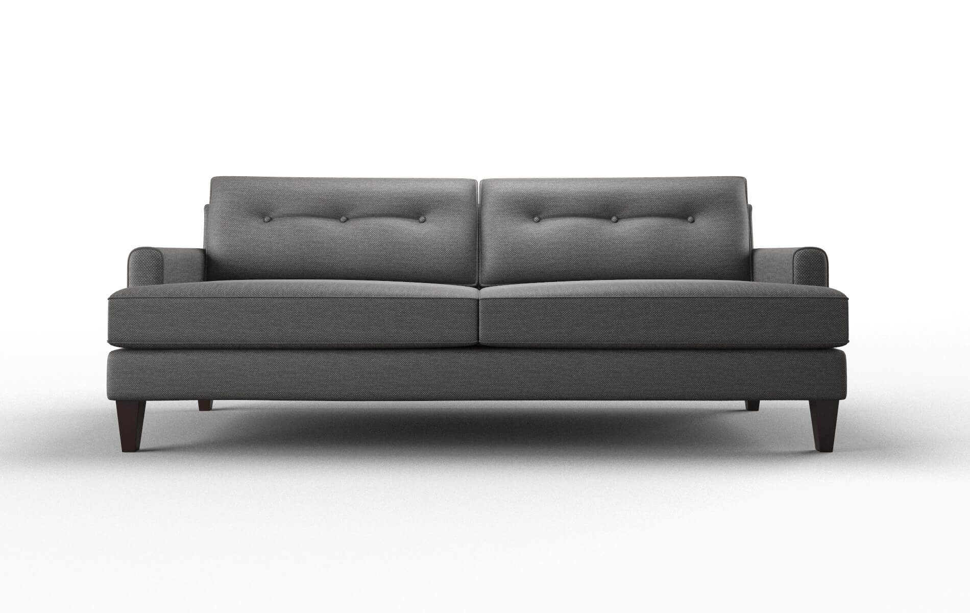 Naples Oscar Charcoal Sofa espresso legs 1