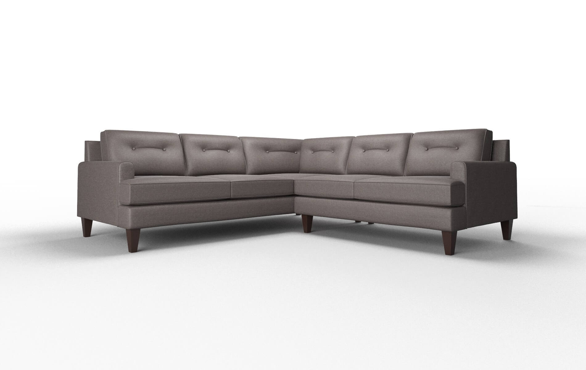Naples Oscar chocolate Sectional Espresso Legs  1