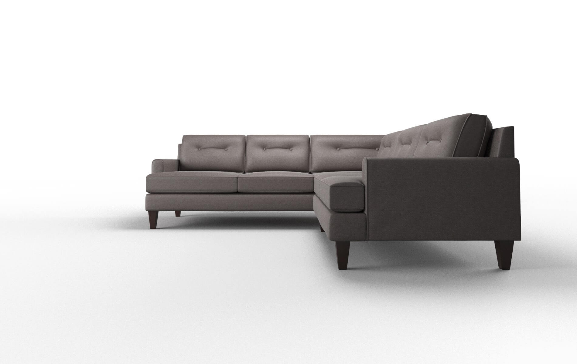 Naples Oscar Chocolate Sectional espresso legs 5