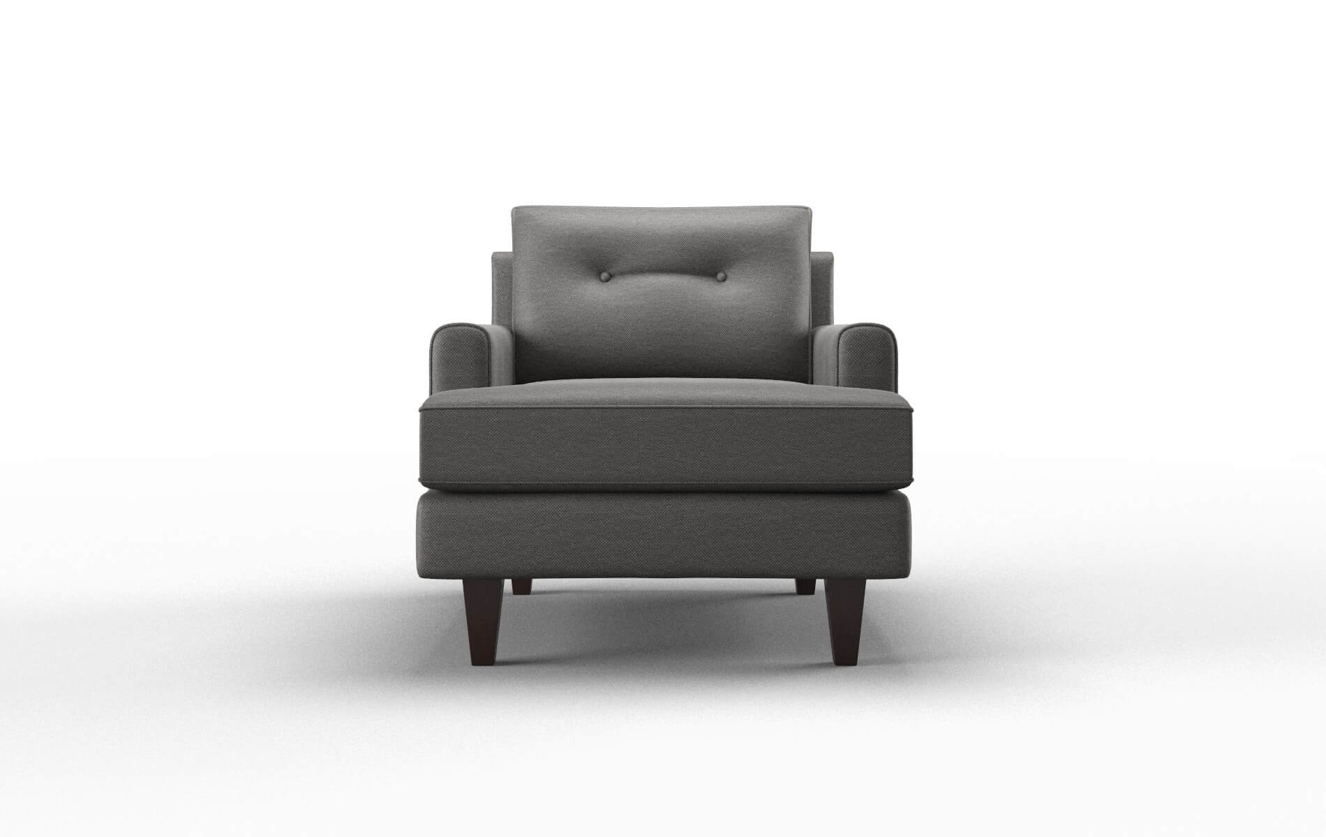 Naples Oscar Grey Chair espresso legs 1