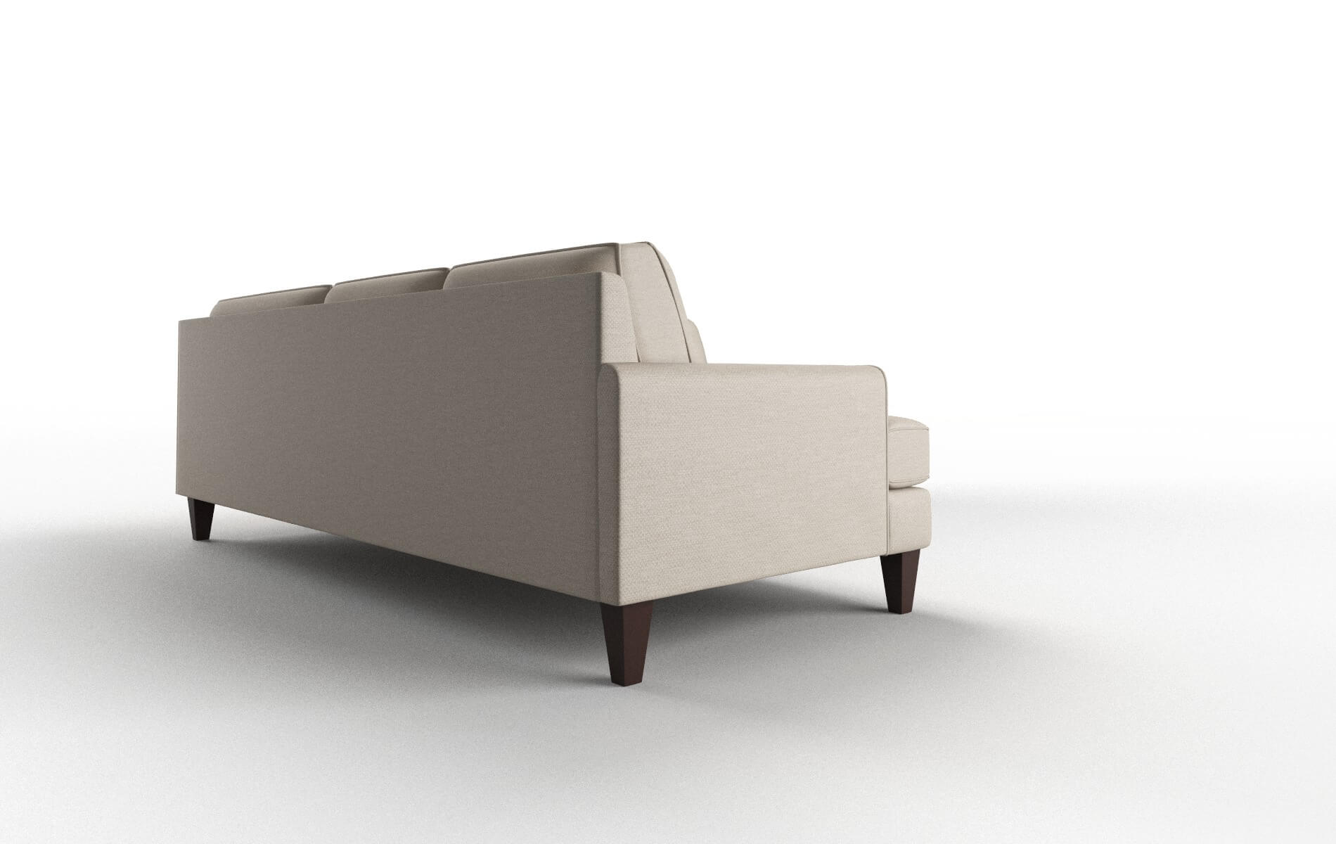 Naples Oscar Linen Sectional espresso legs 3