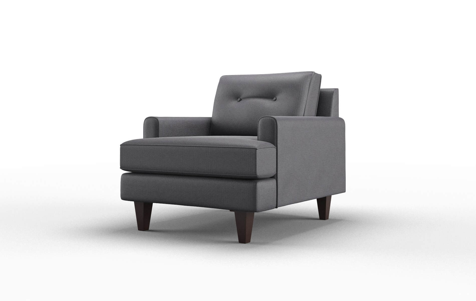 Naples Parker Charcoal Chair espresso legs 4