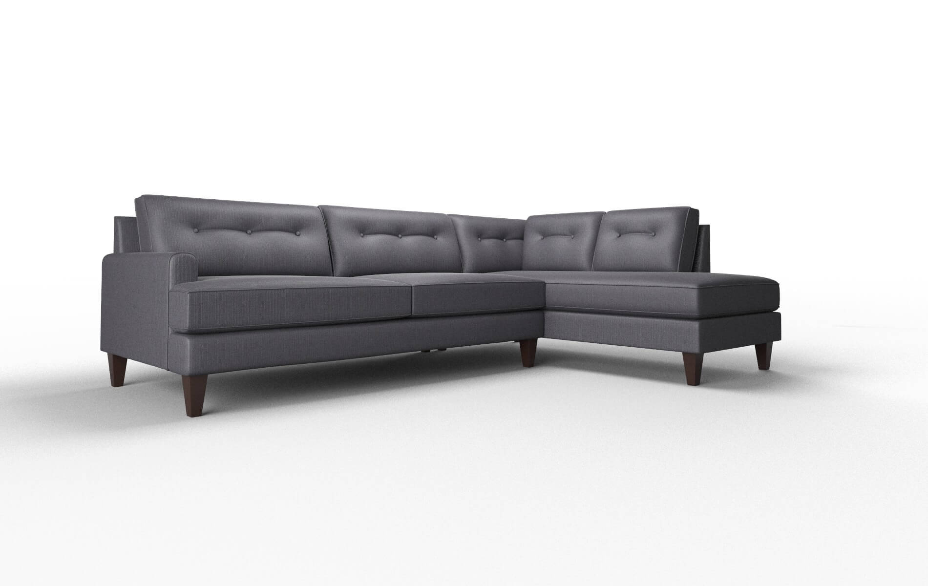 Naples Parker Charcoal Panel espresso legs 2