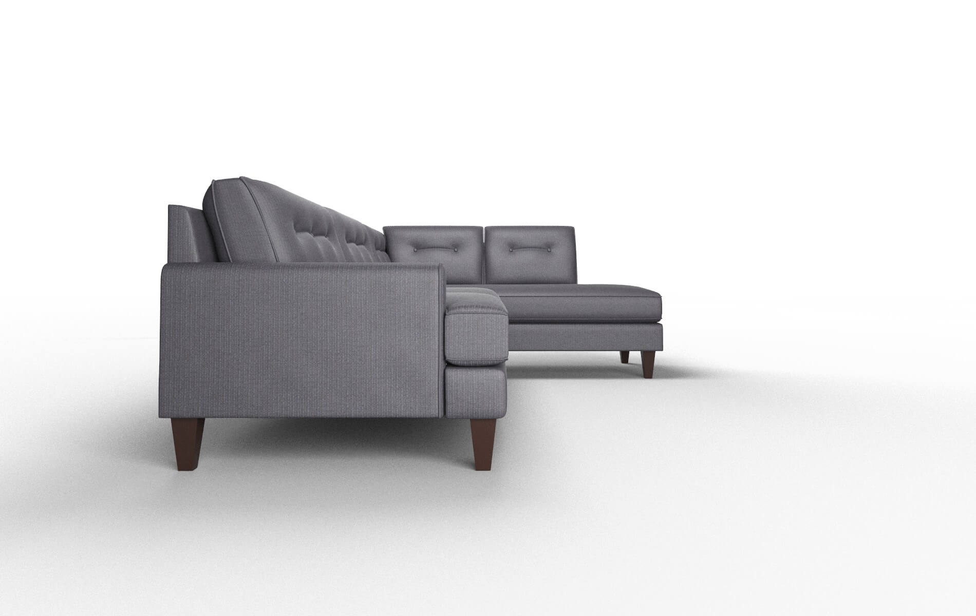 Naples Parker Charcoal Panel espresso legs 3