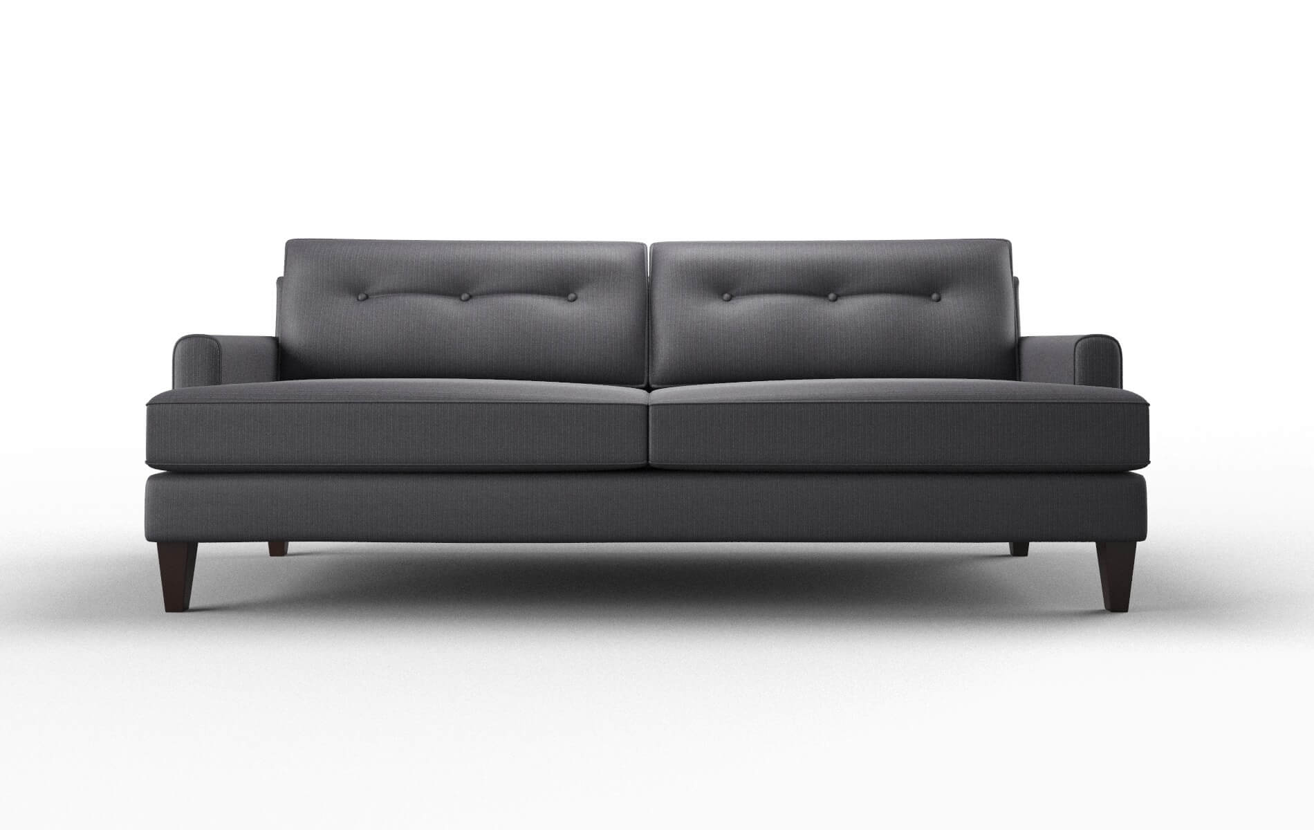 Naples Parker Charcoal Sofa espresso legs 1