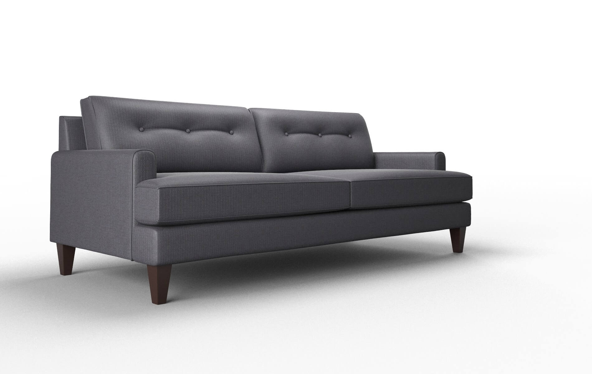 Naples Parker Charcoal Sofa espresso legs 2