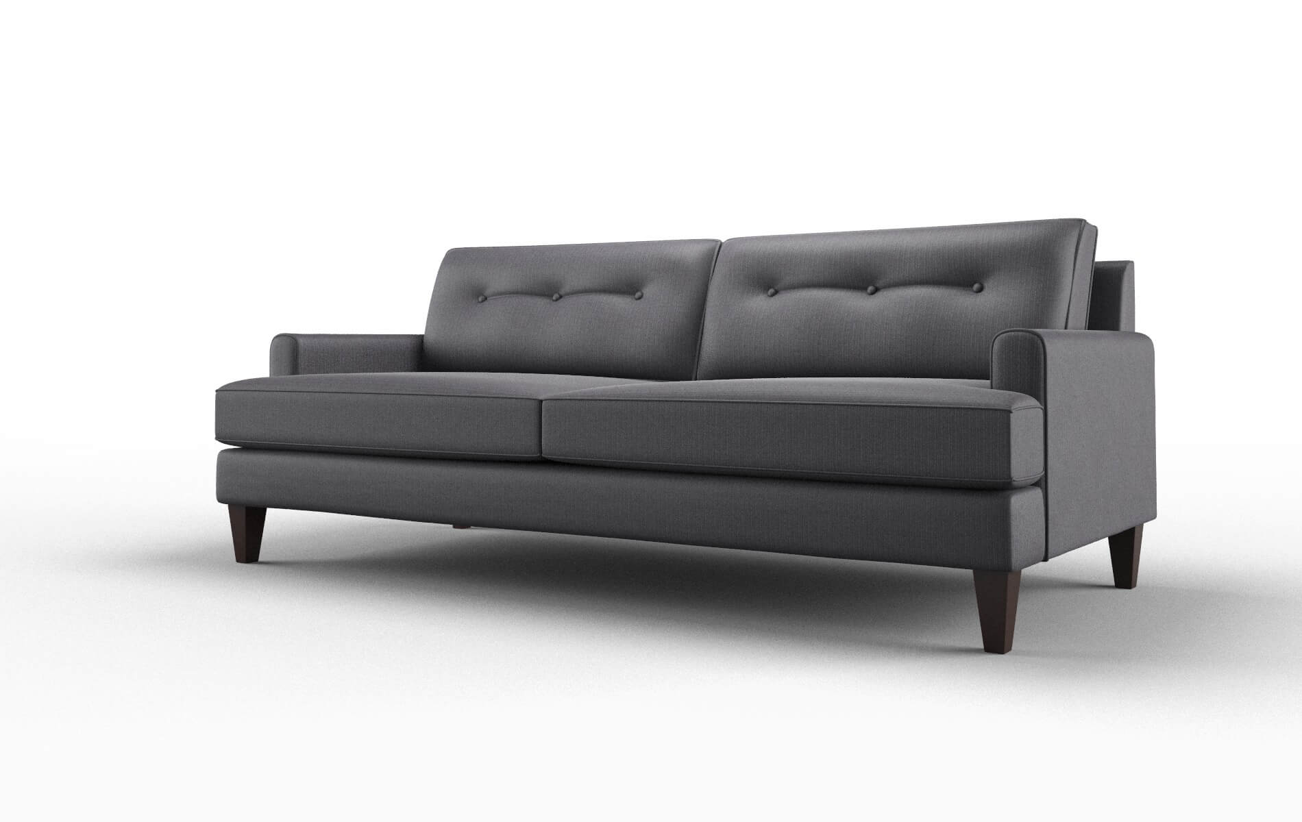 Naples Parker Charcoal Sofa espresso legs 4