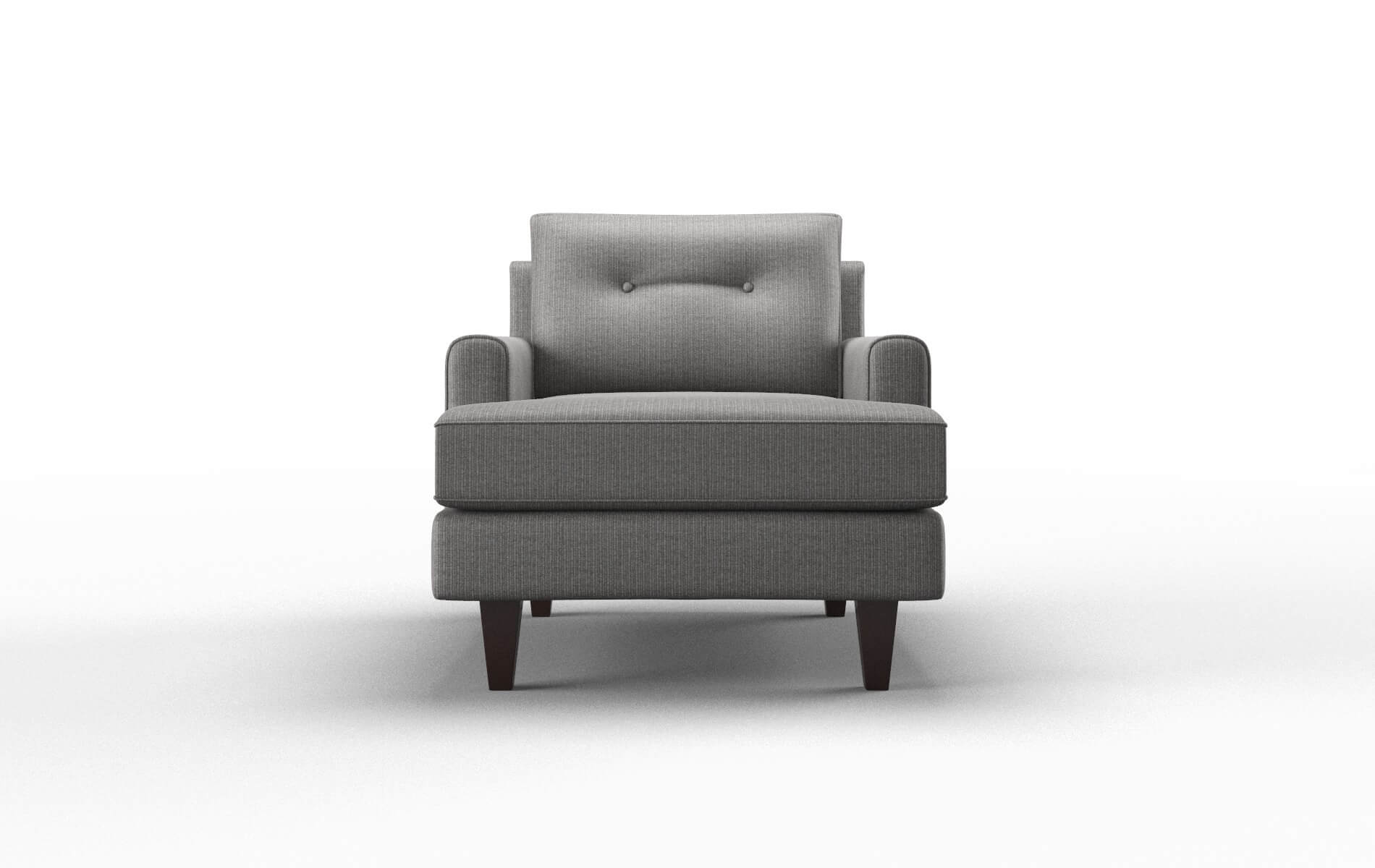 Naples Parker Graphite Chair espresso legs 1