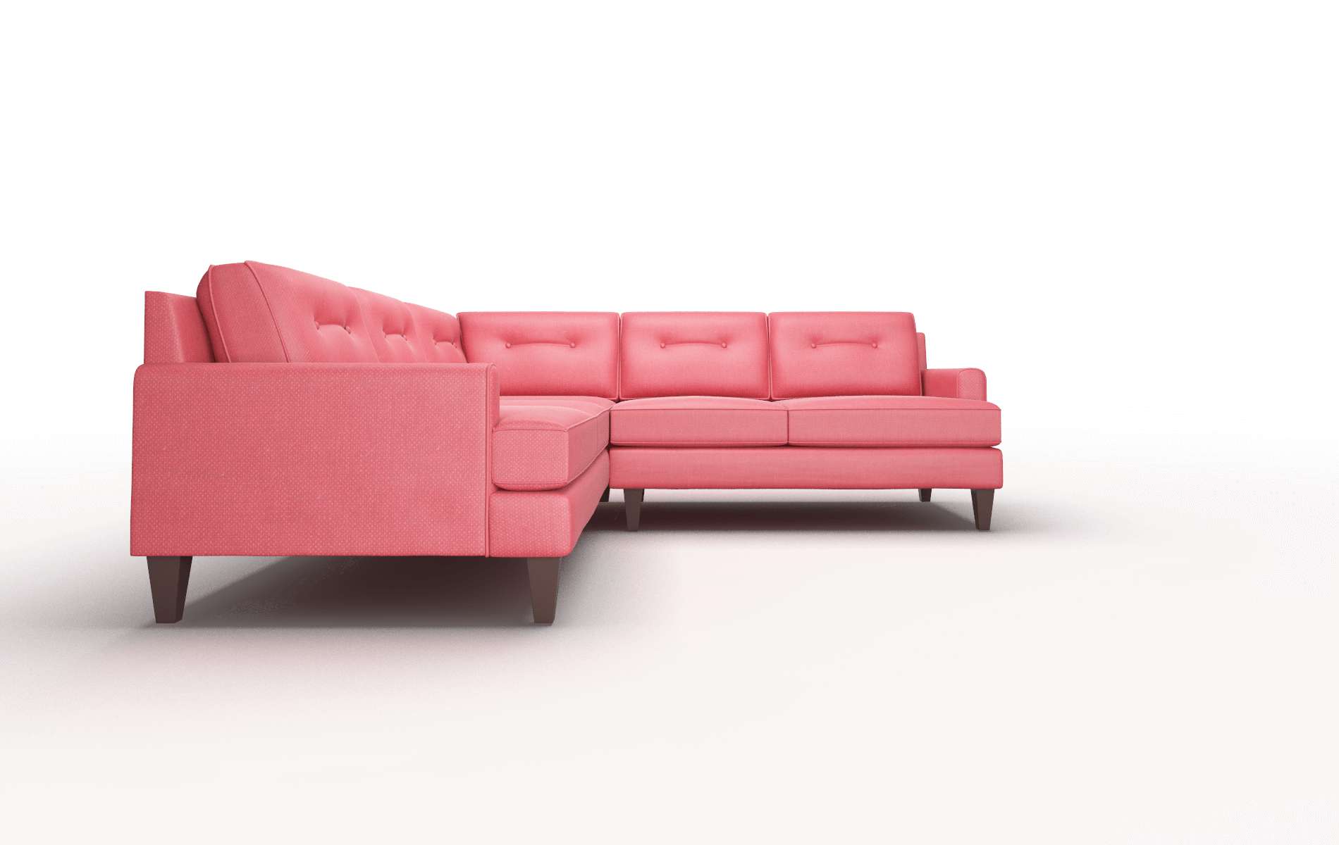 Naples Pauline Ruby Sectional espresso legs 2