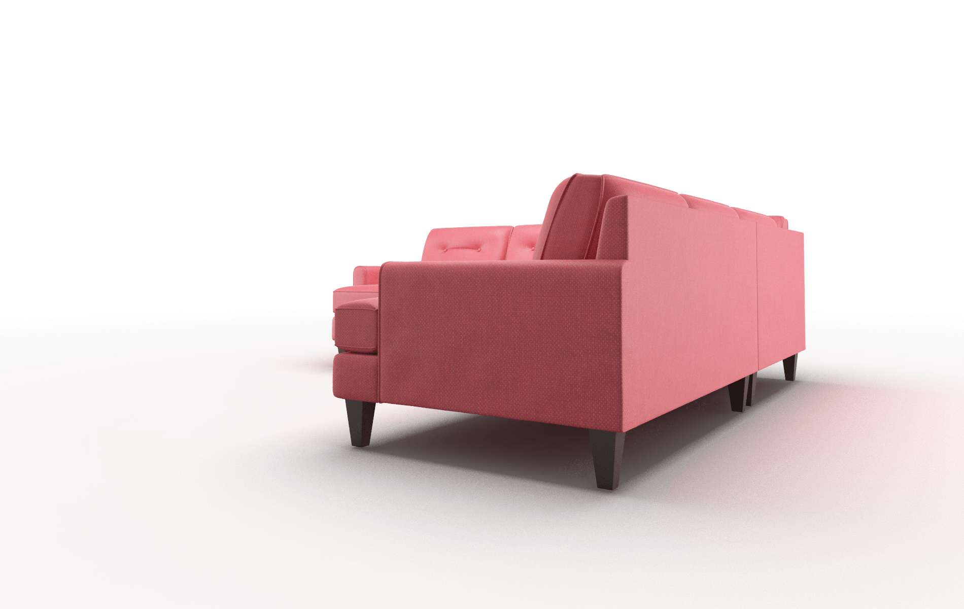 Naples Pauline Ruby Sectional espresso legs 4