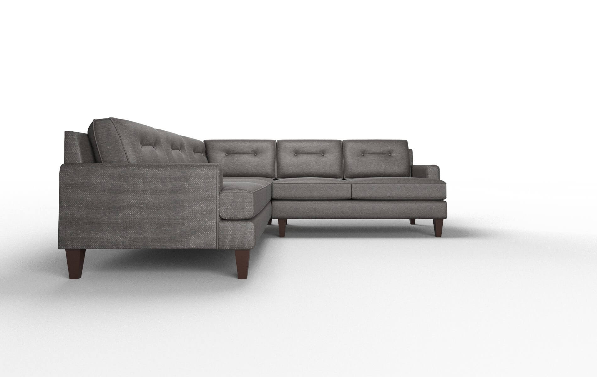 Naples Phoenix Chocolate Sectional espresso legs 2
