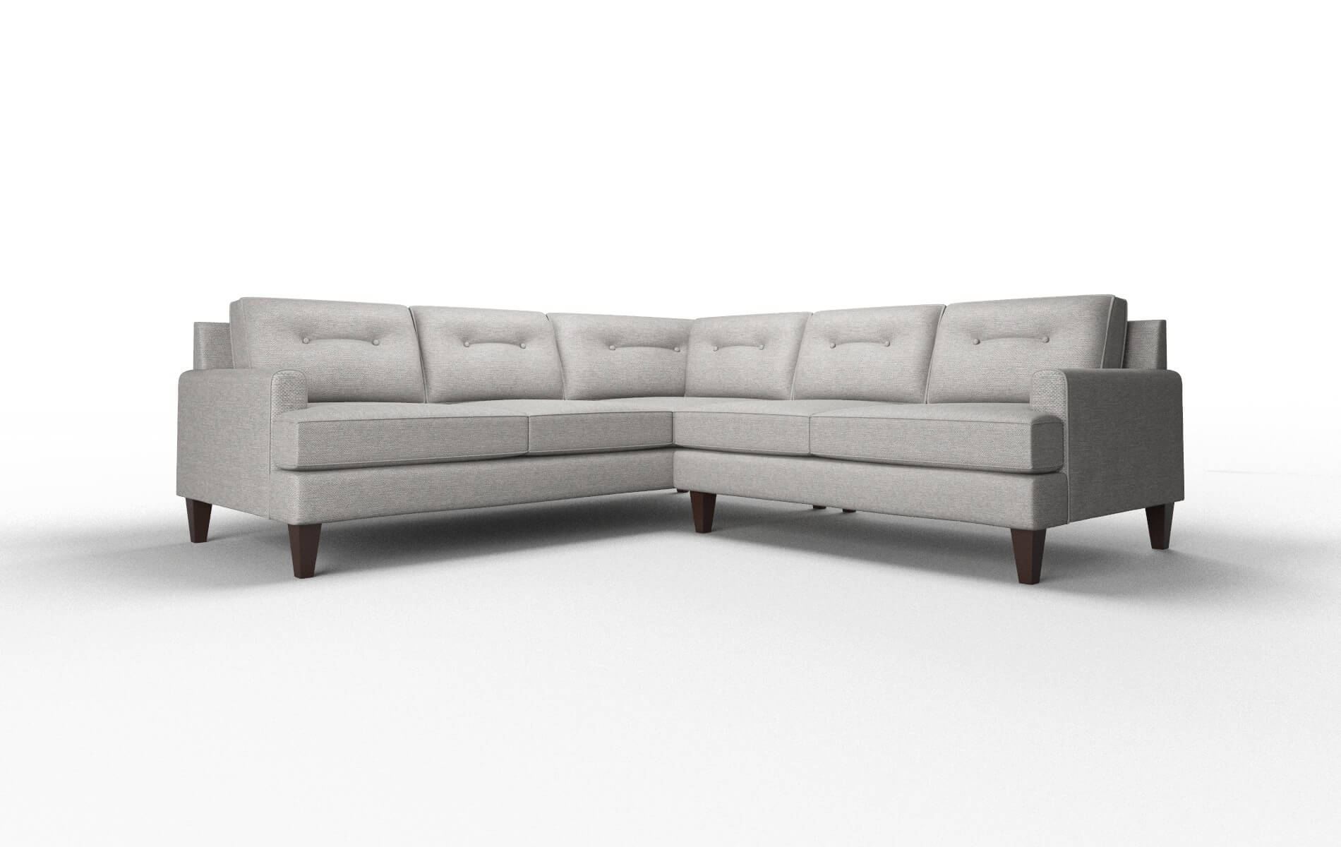Naples Phoenix Smoke Sectional espresso legs 1