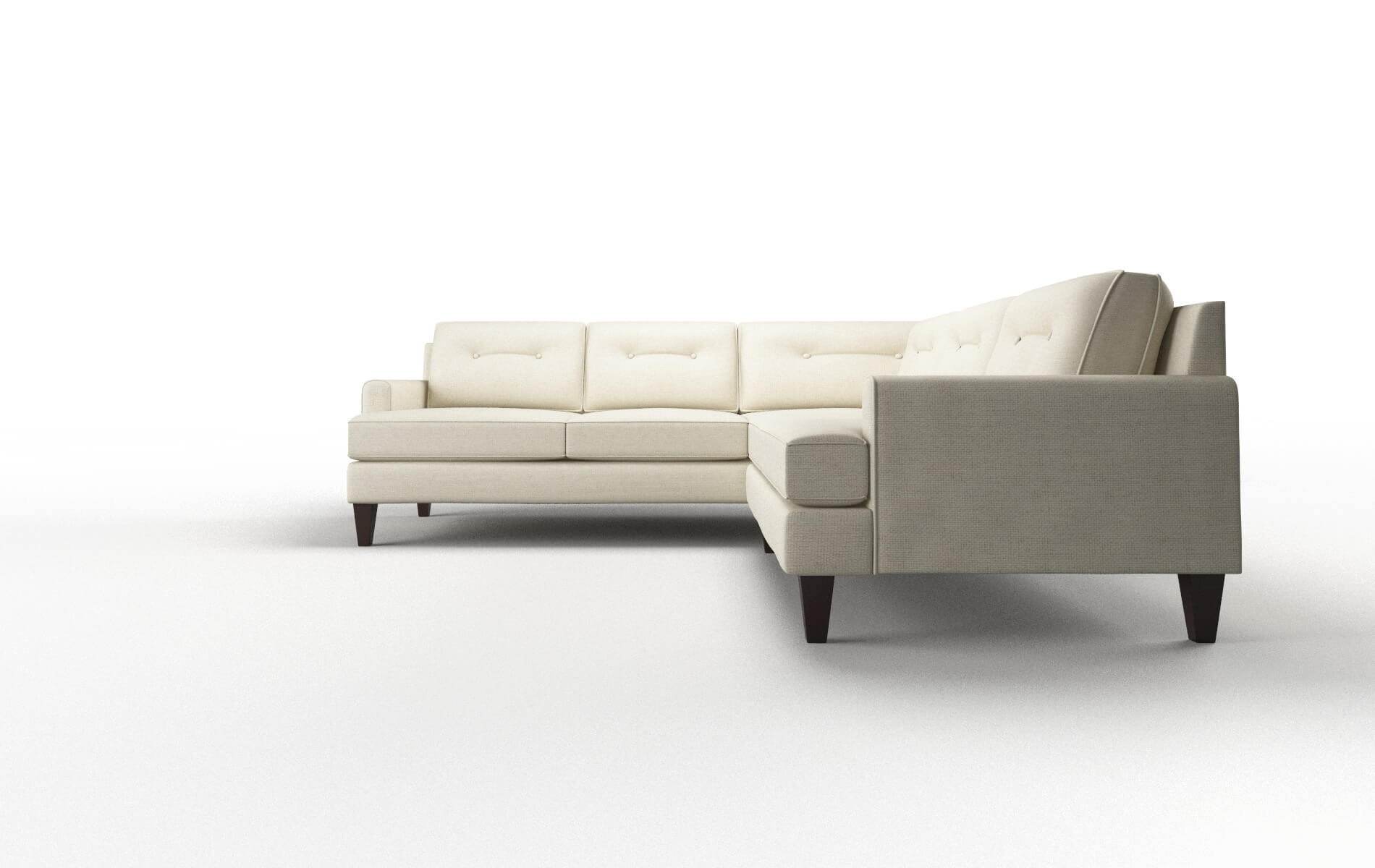 Naples Redondo Oyster Sectional espresso legs 5