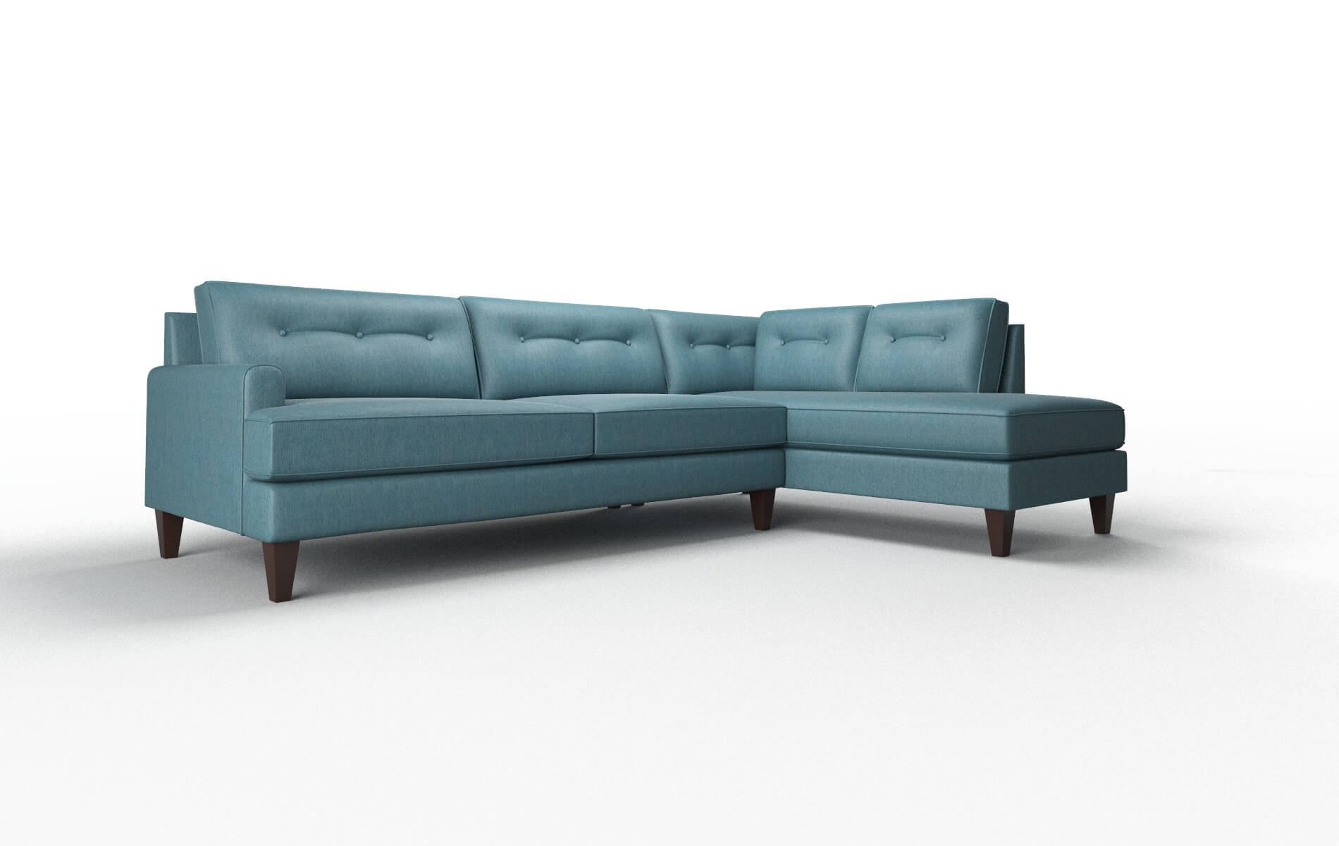 Naples Royale Electric_blue Panel espresso legs 2