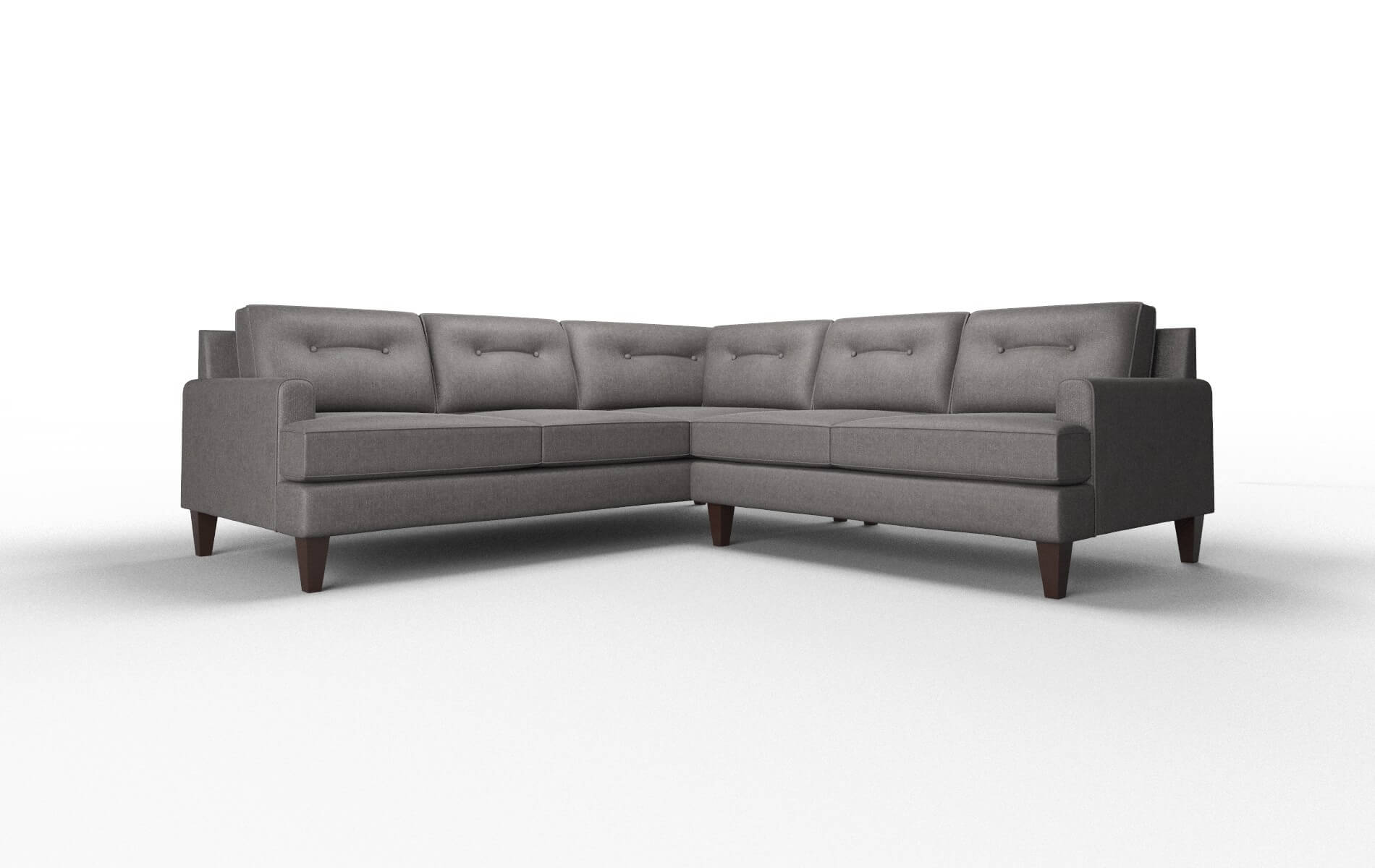 Naples Sasha Grey Sectional espresso legs 1