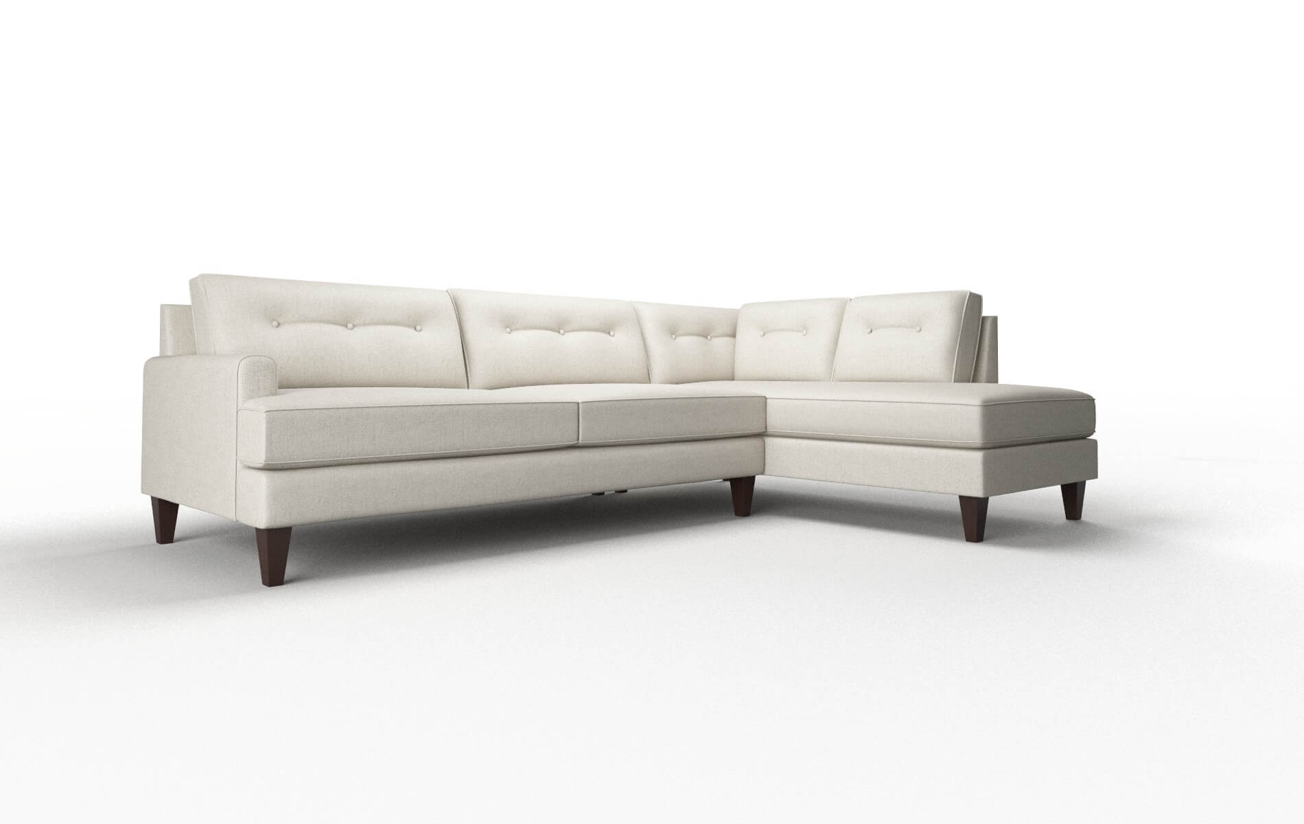 Naples Sasha Linen Panel espresso legs 2