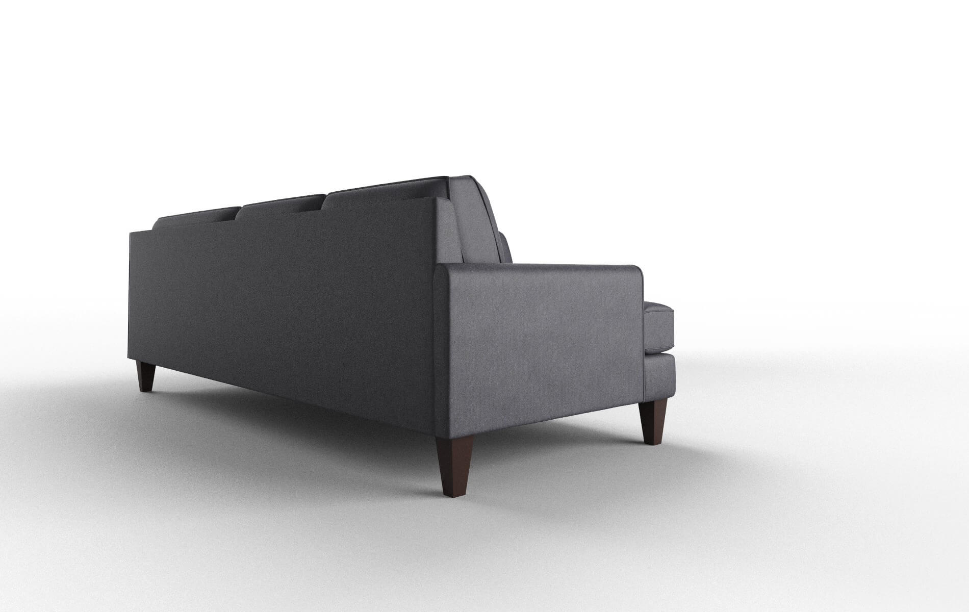 Naples Sasha Navy Sectional espresso legs 3