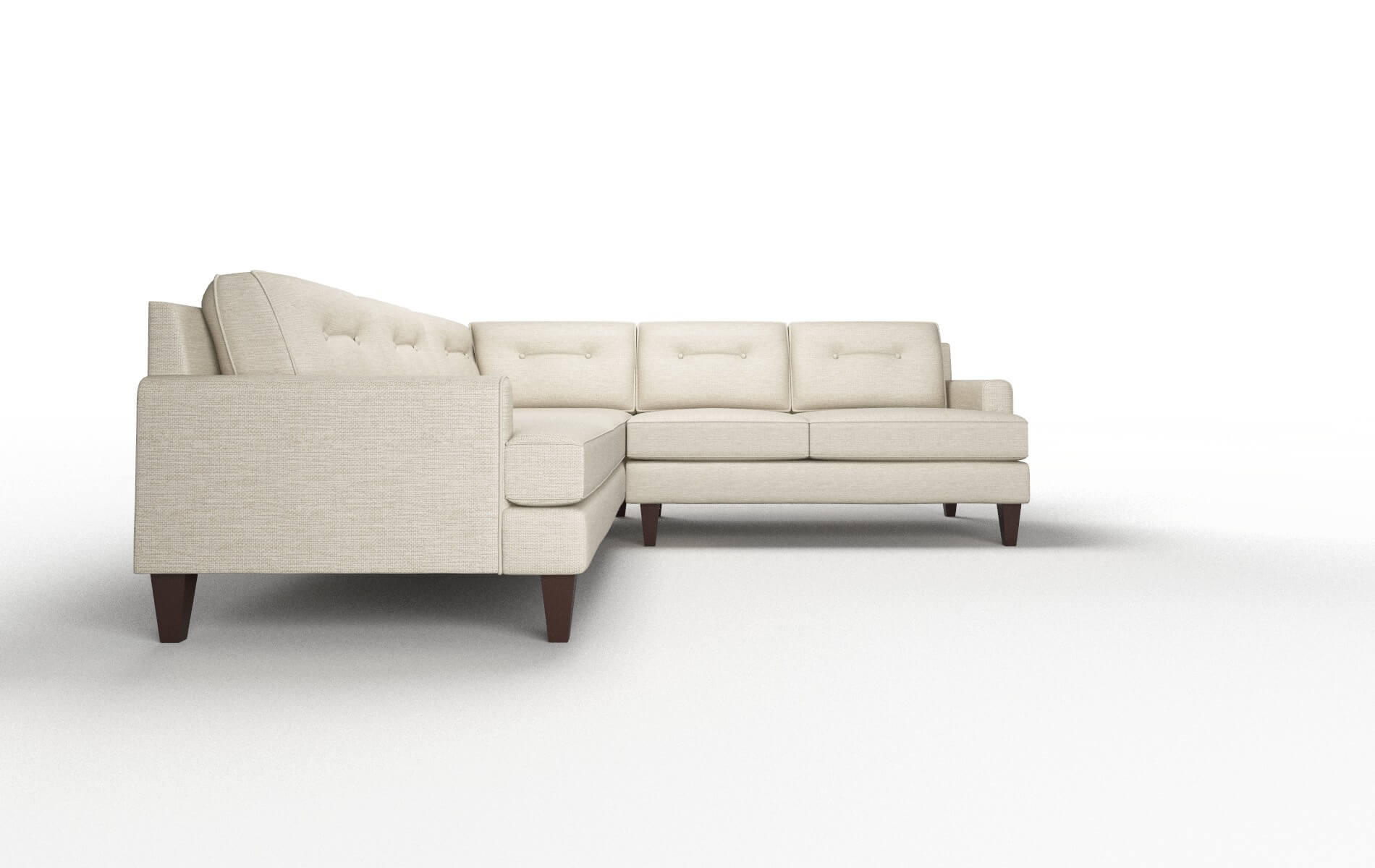 Naples Sosoftness 72 Sectional espresso legs 2