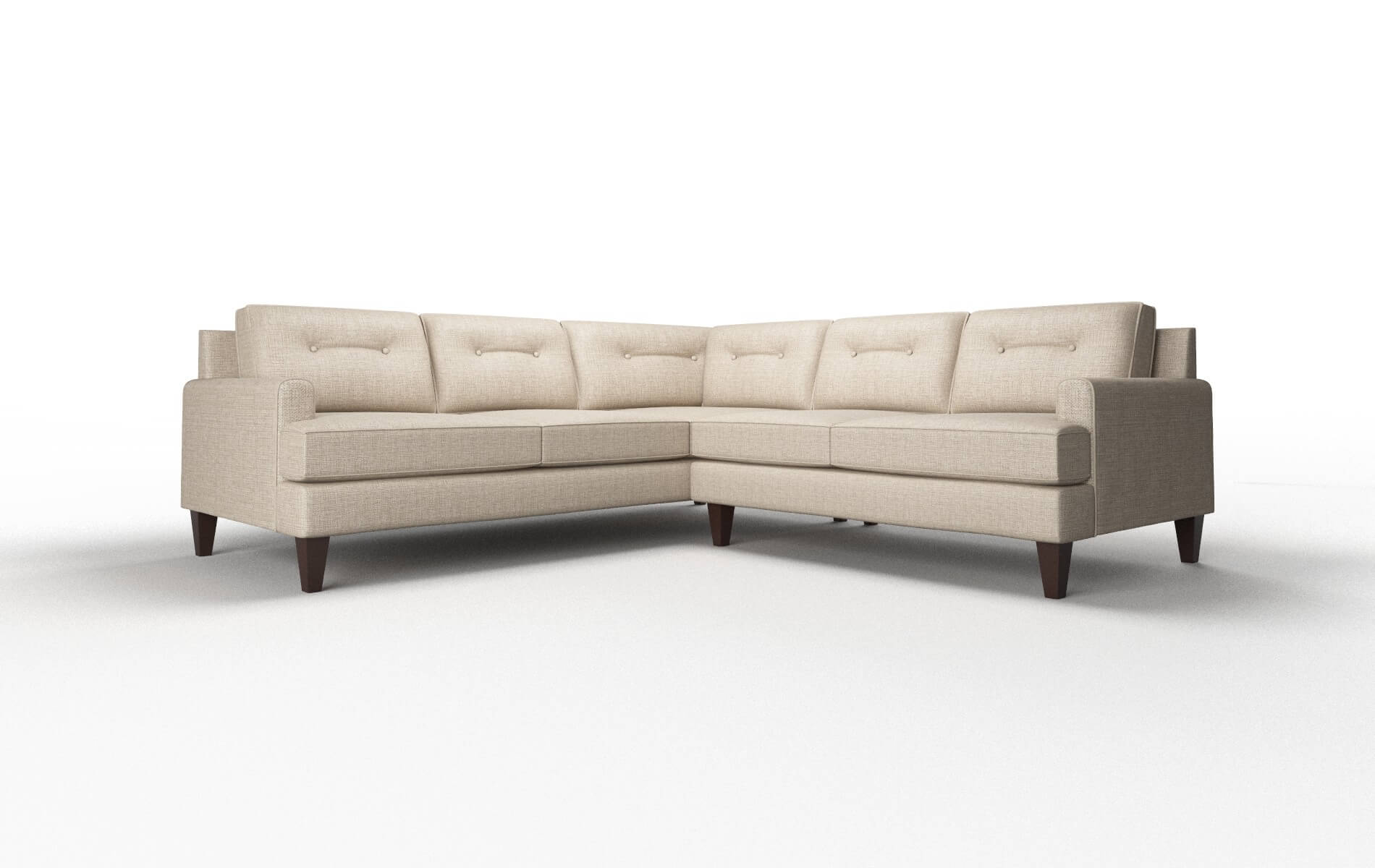 Naples Sosoftness 74 Sectional espresso legs 1