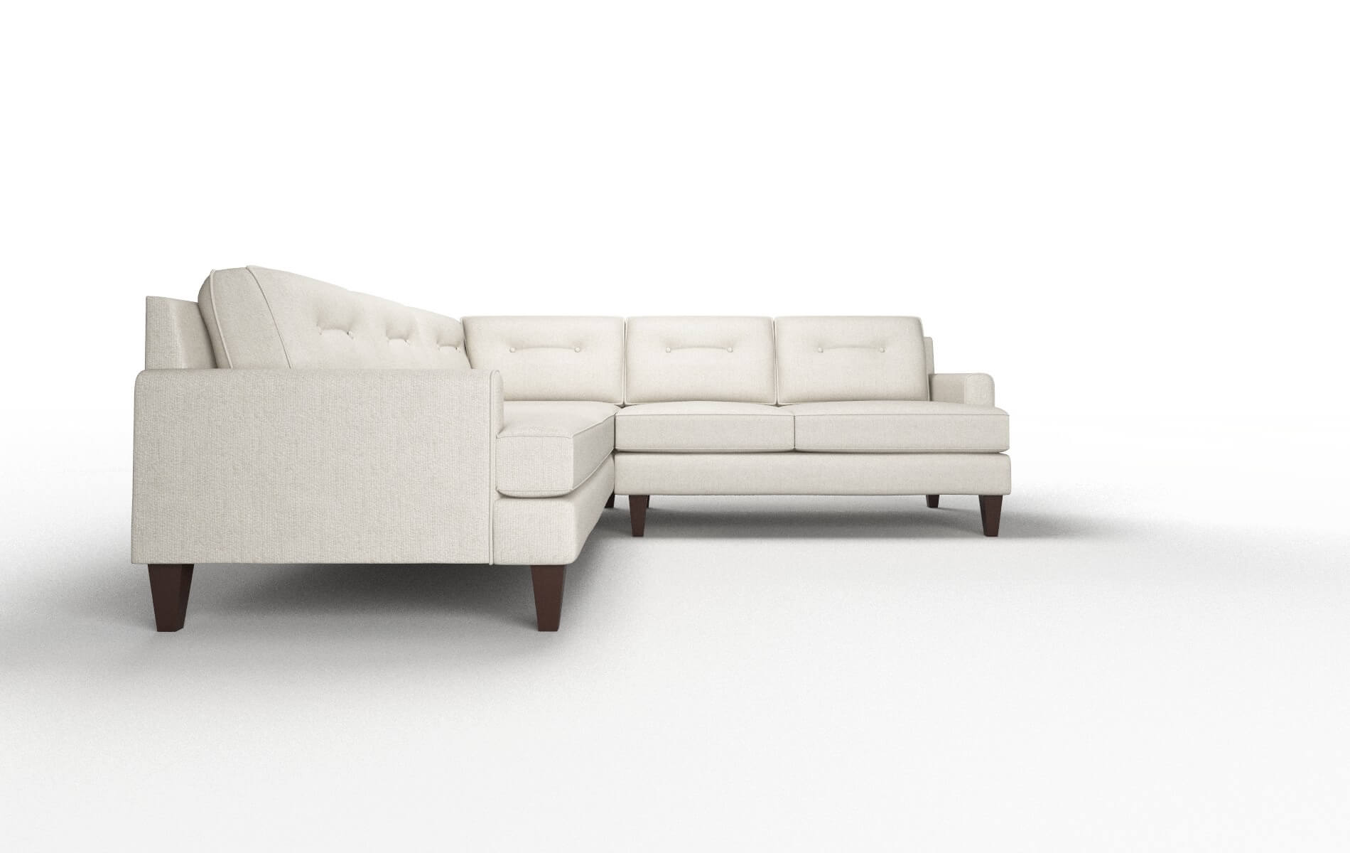 Naples Terrain Natural Sectional espresso legs 2
