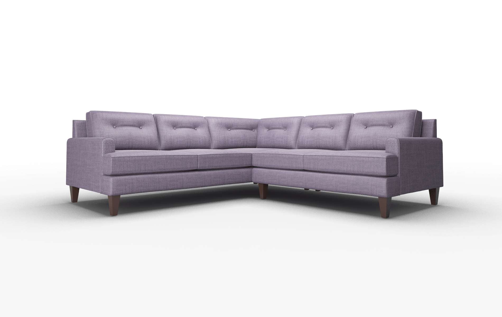 Naples Tess blackberry Sectional Espresso Legs  1
