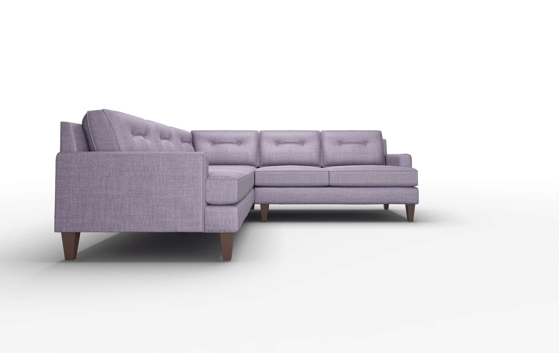 Naples Tess Blackberry Sectional espresso legs 2