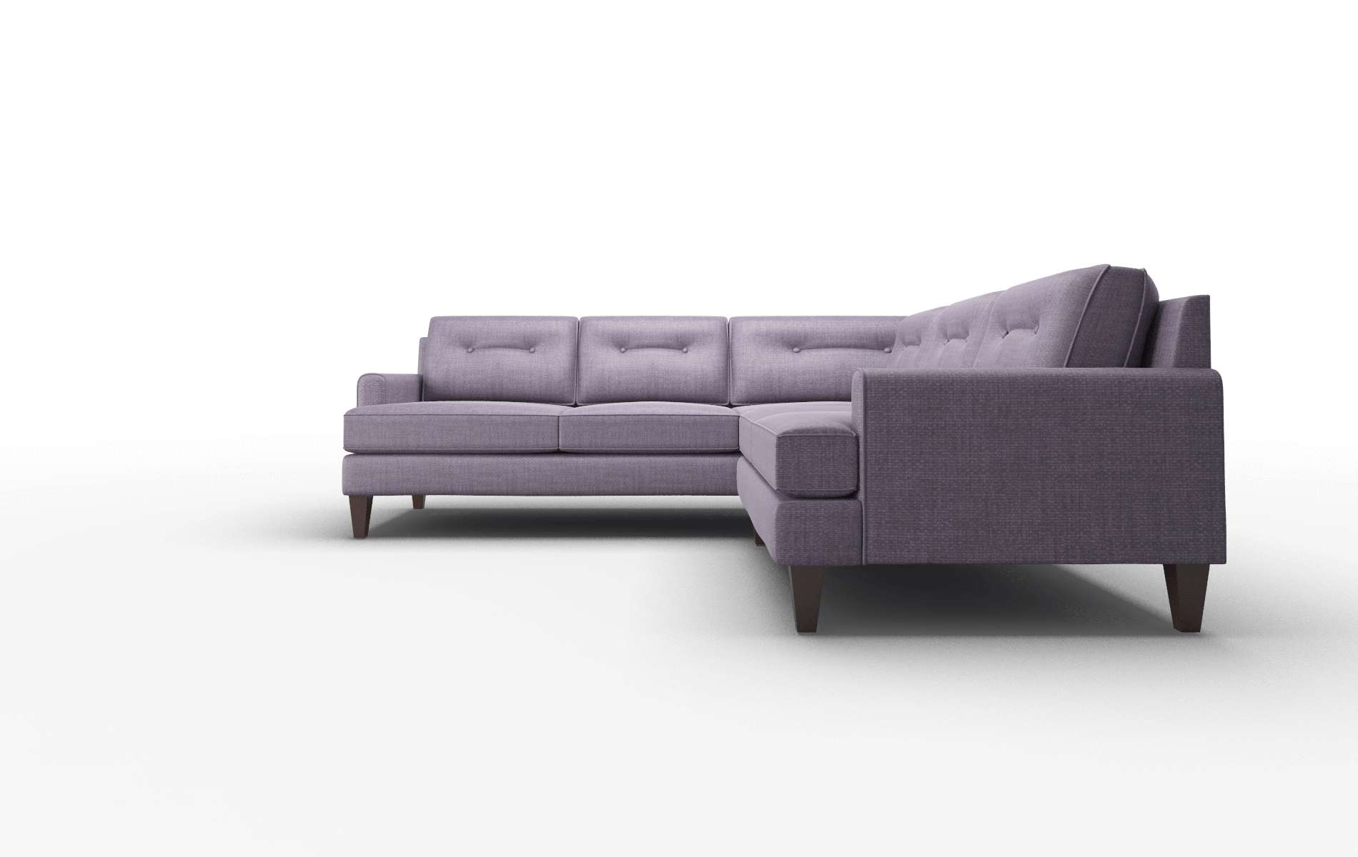 Naples Tess Blackberry Sectional espresso legs 5