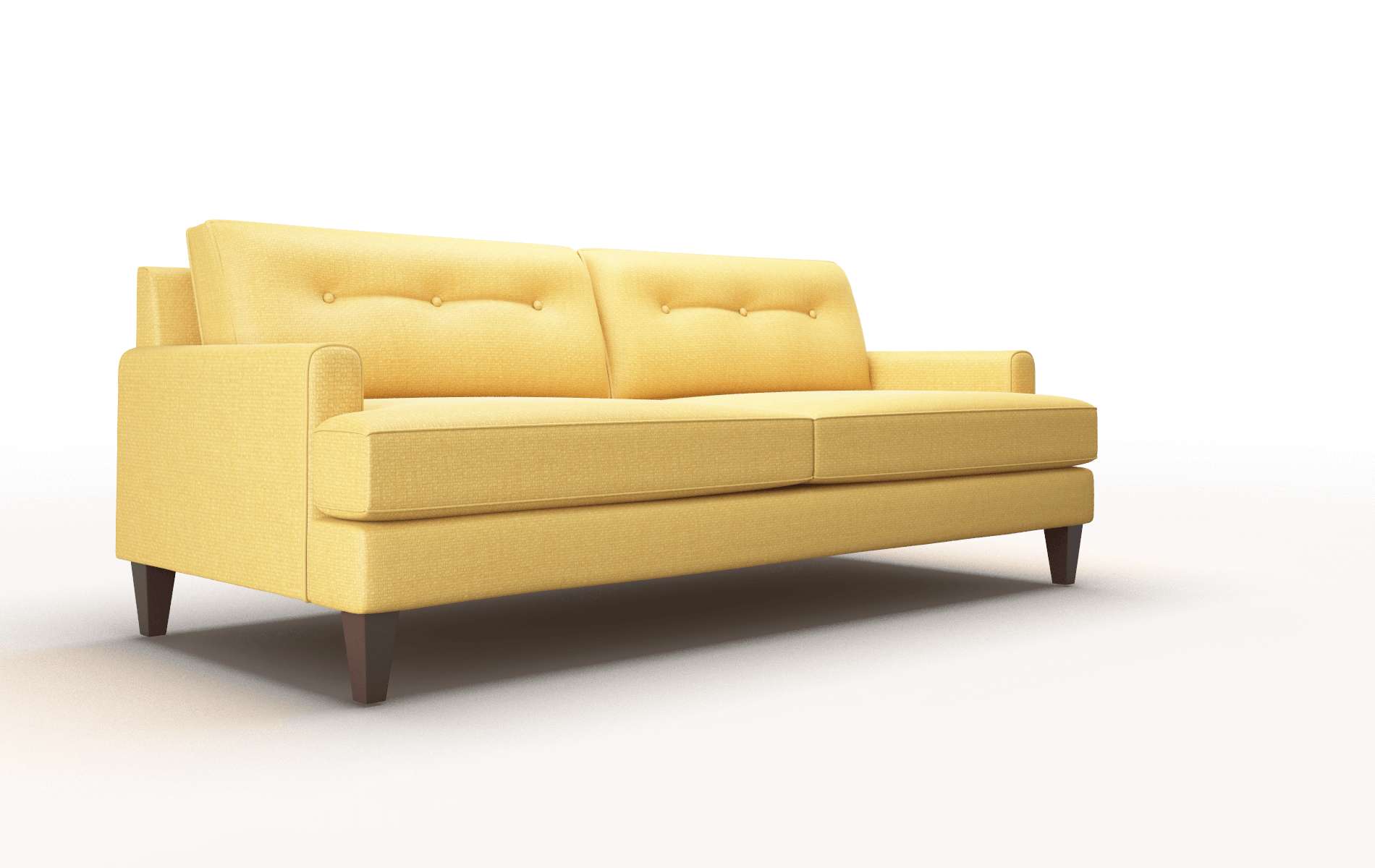 Naples Tess Turmeric Sofa espresso legs 2