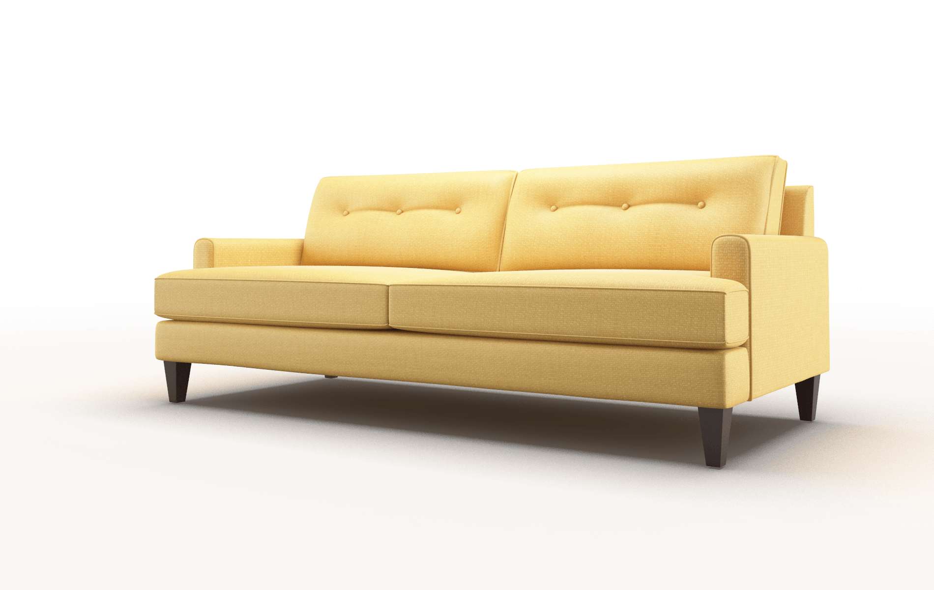 Naples Tess Turmeric Sofa espresso legs 4