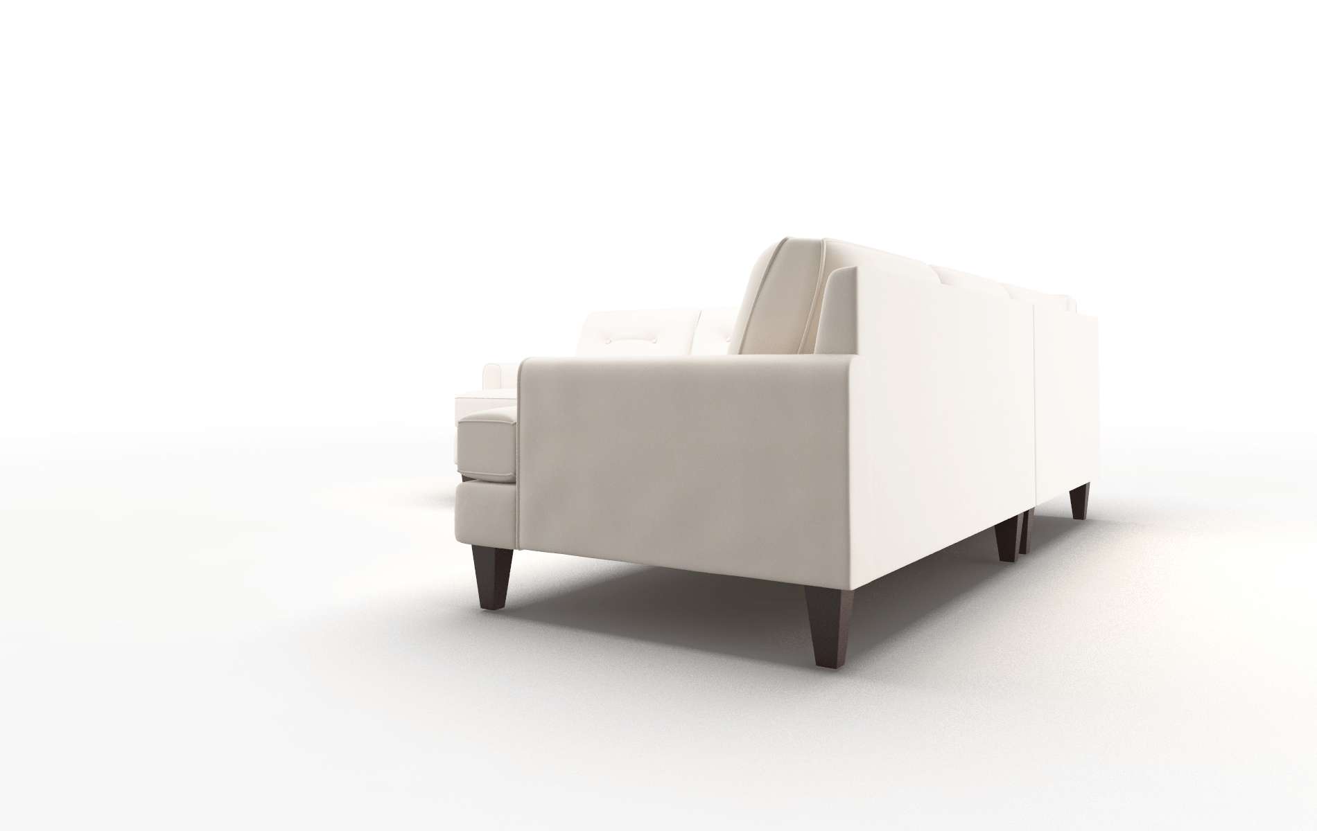 Naples Urban_d Snow Sectional espresso legs 4