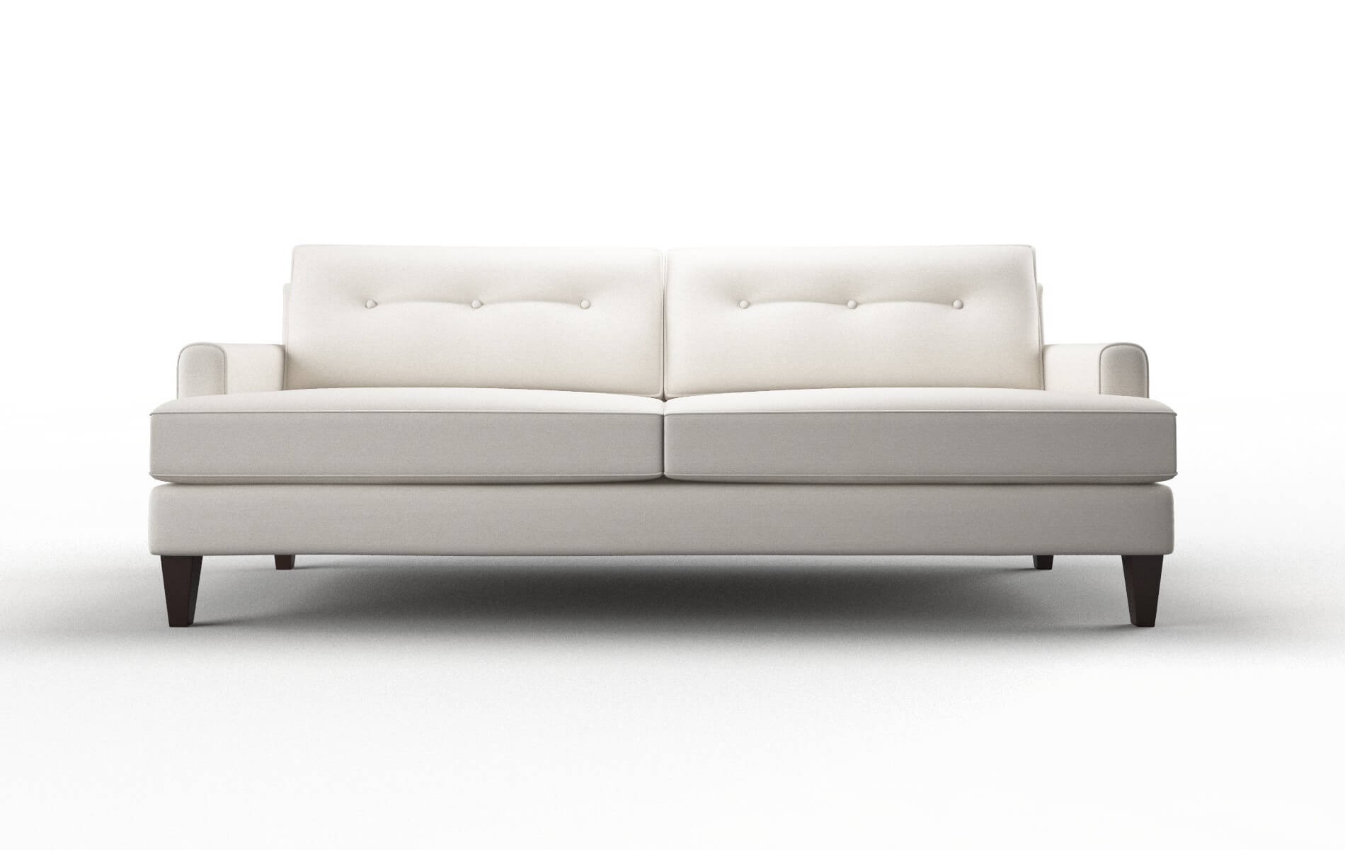 Naples Venice eggshell Sofa Espresso Legs  1