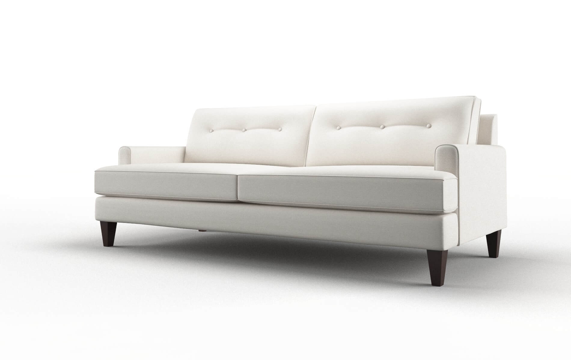Naples Venice Eggshell Sofa espresso legs 4