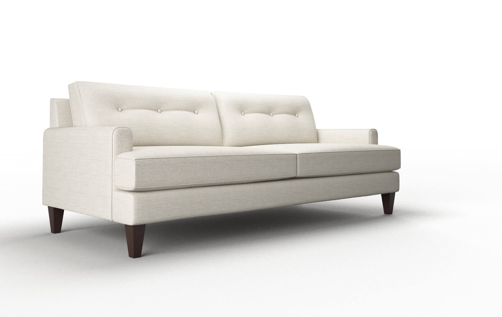 Naples Venus Cream Sofa espresso legs 2